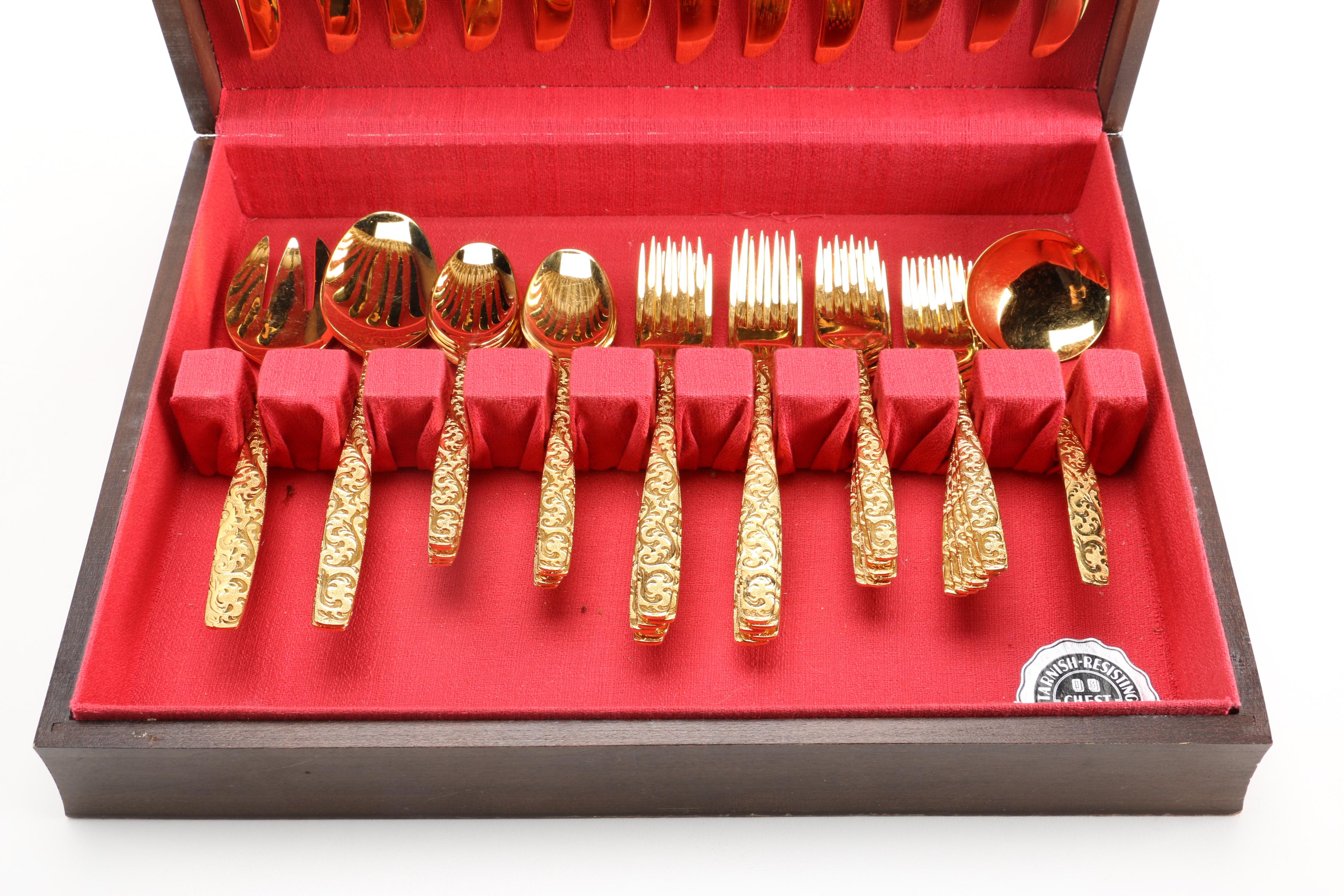 Set of "Americana Golden Heritage" Flatware