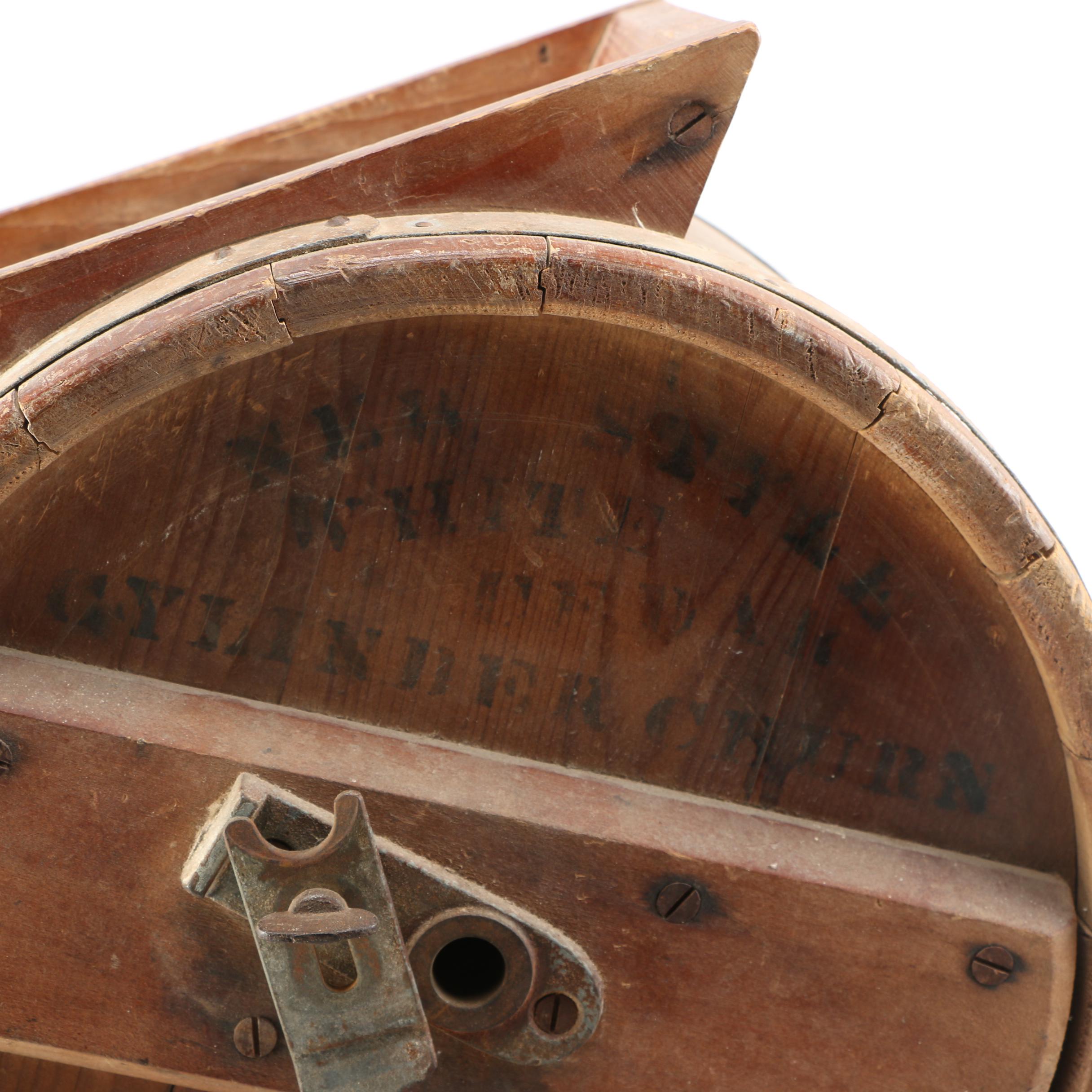 White Cedar Cylinder Churn