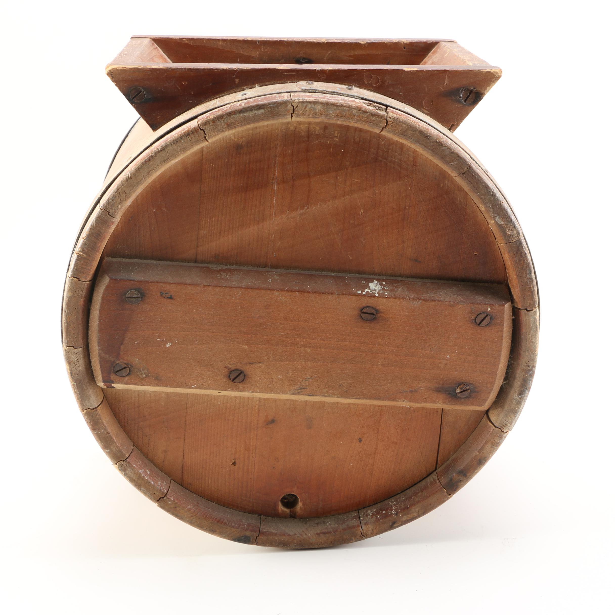 White Cedar Cylinder Churn