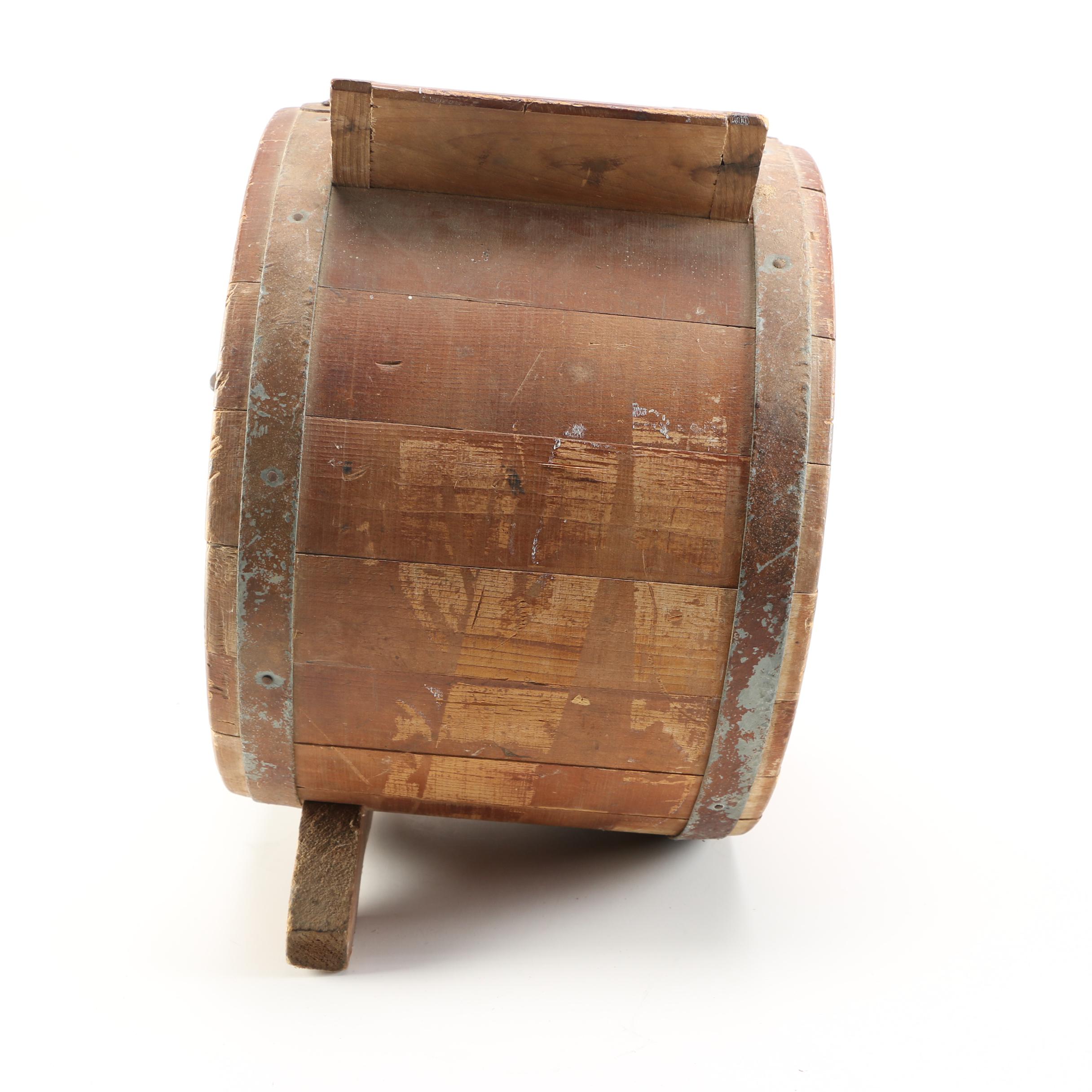 White Cedar Cylinder Churn