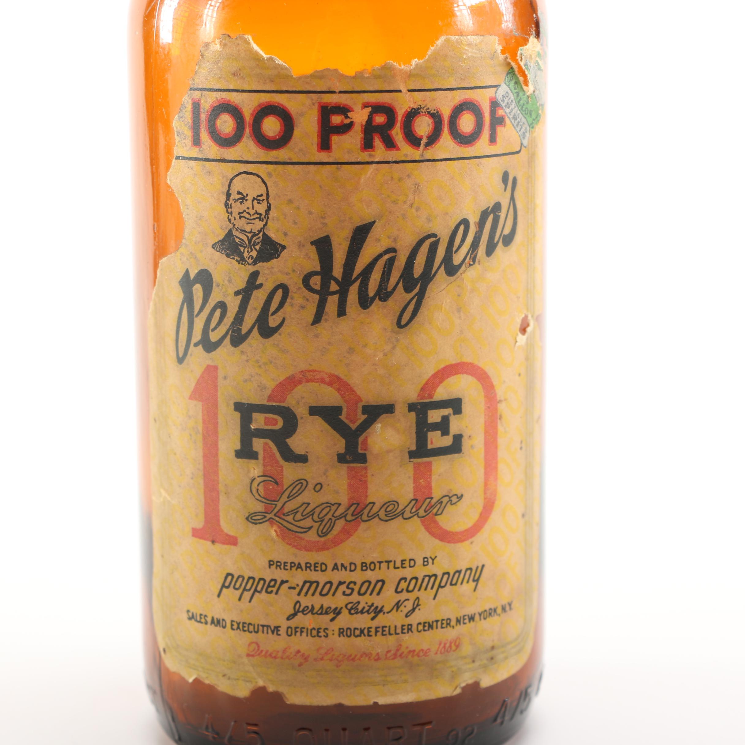 1940s to 1950s Alcohol Bottles