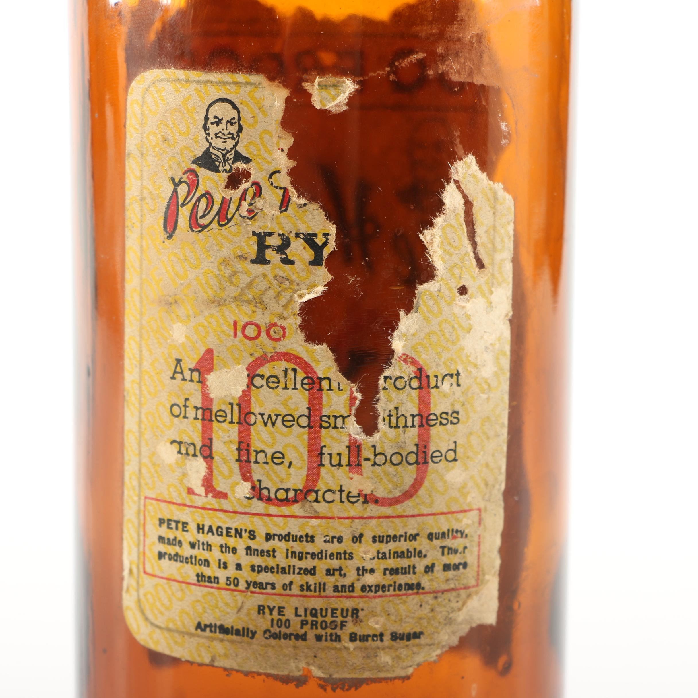 1940s to 1950s Alcohol Bottles