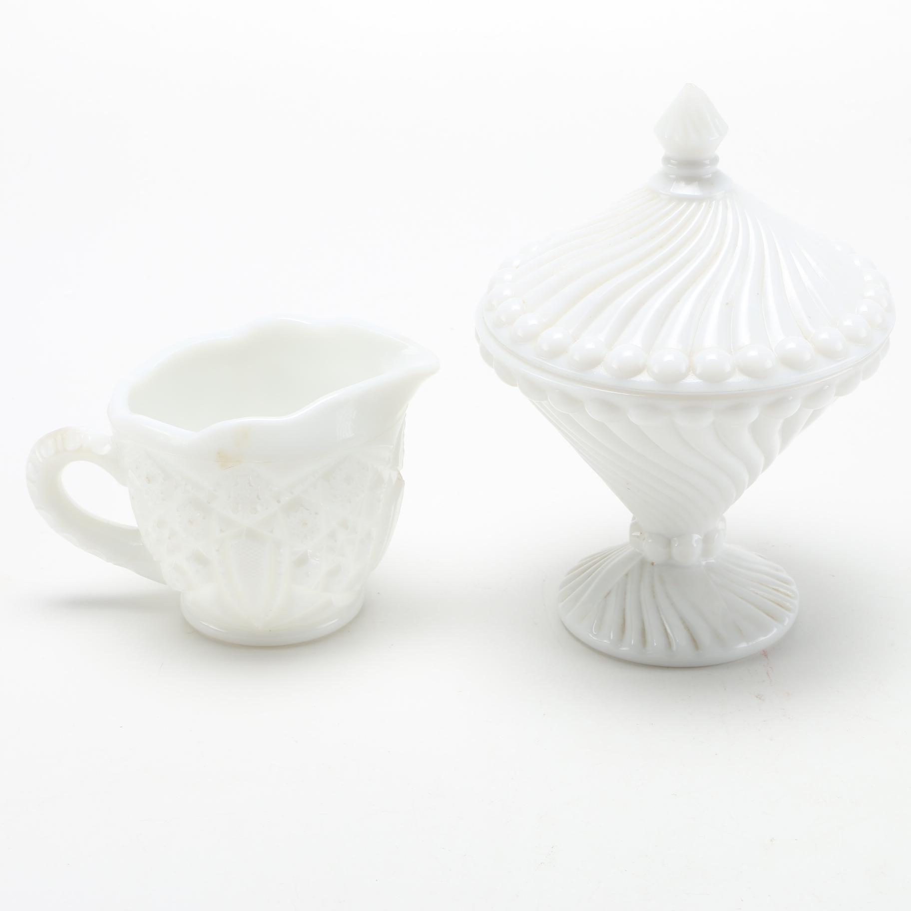 Milk Glass Tableware