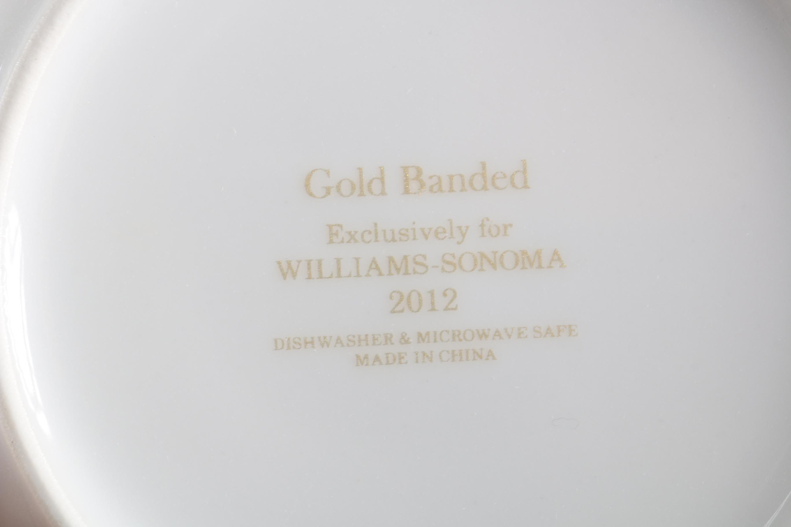 Williams-Sonoma Platter and Appetizer Plates With Glass Cocktail Mixer