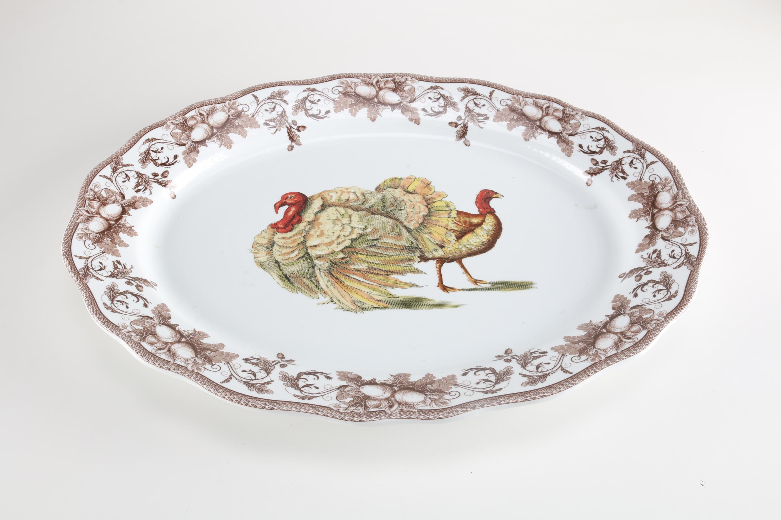 Williams-Sonoma Platter and Appetizer Plates With Glass Cocktail Mixer