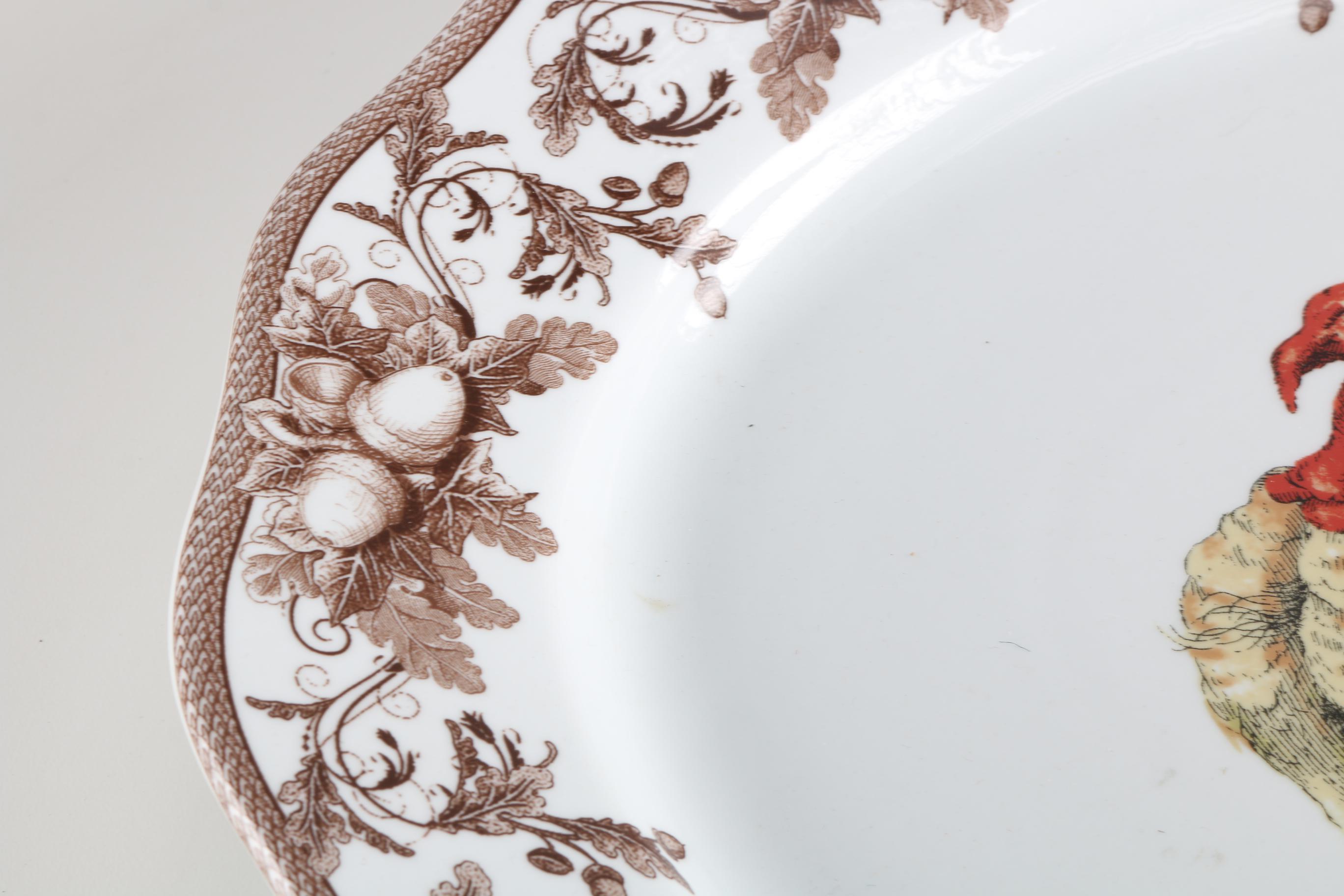 Williams-Sonoma Platter and Appetizer Plates With Glass Cocktail Mixer