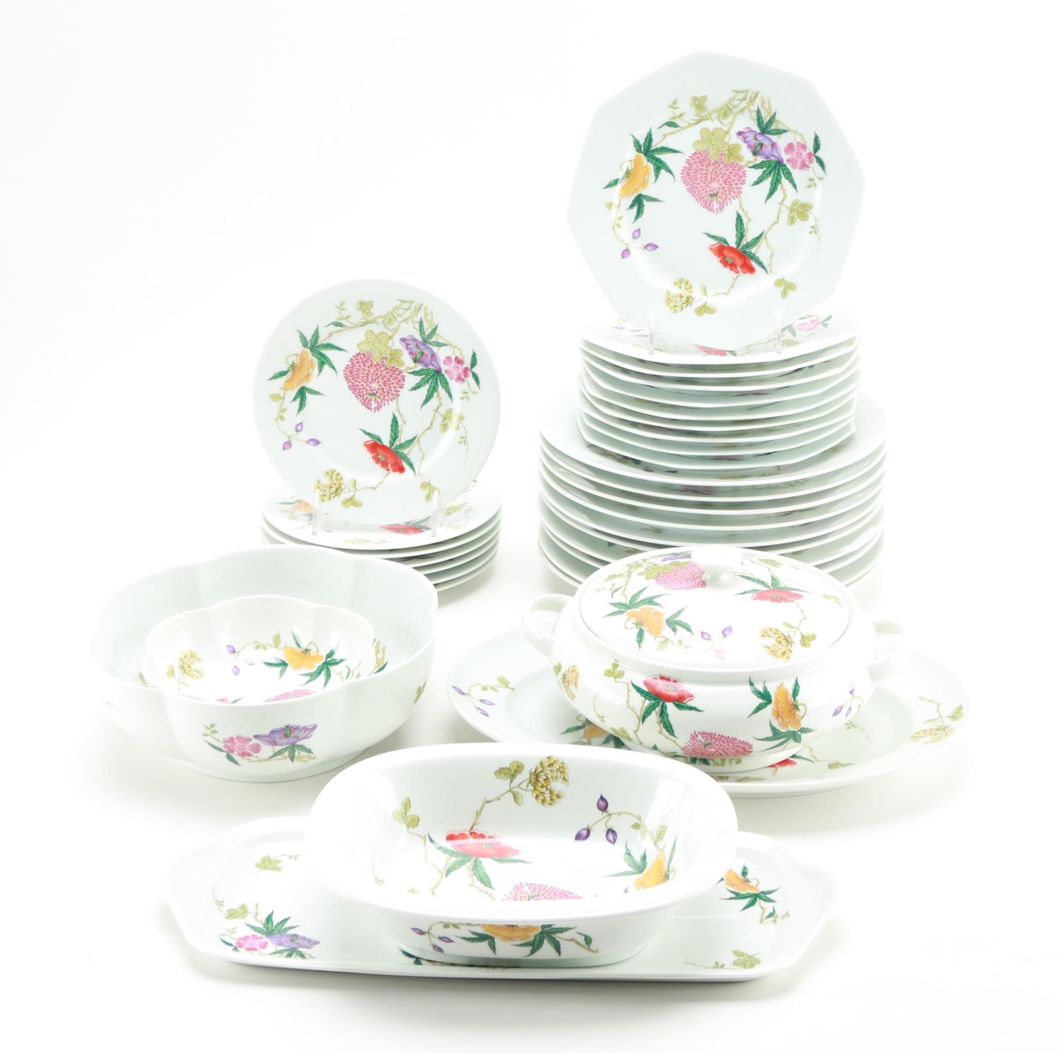 Ceralene Raynaud & Co. "Dioraflor" Limoges Dish Set
