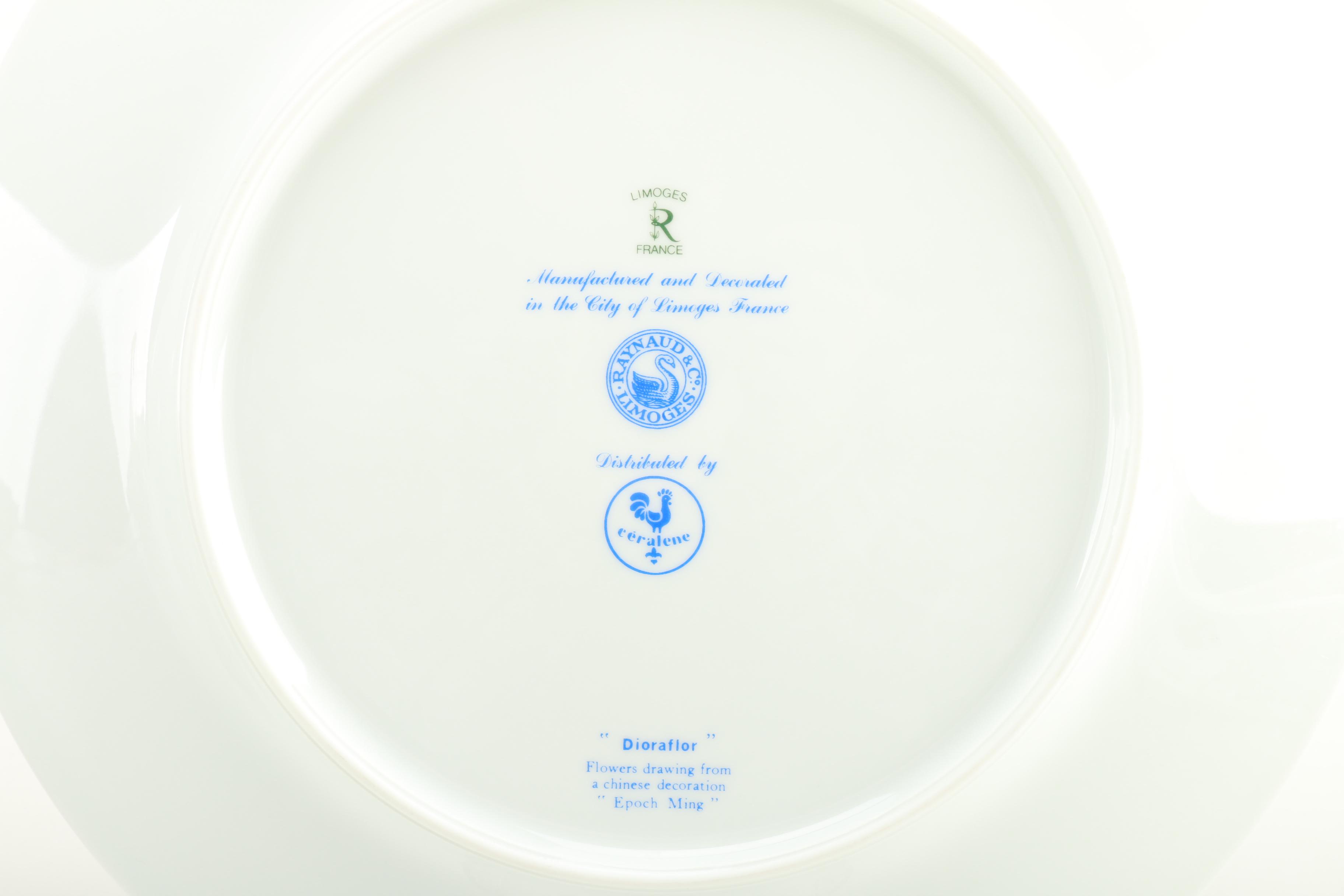 Ceralene Raynaud & Co. "Dioraflor" Limoges Dish Set