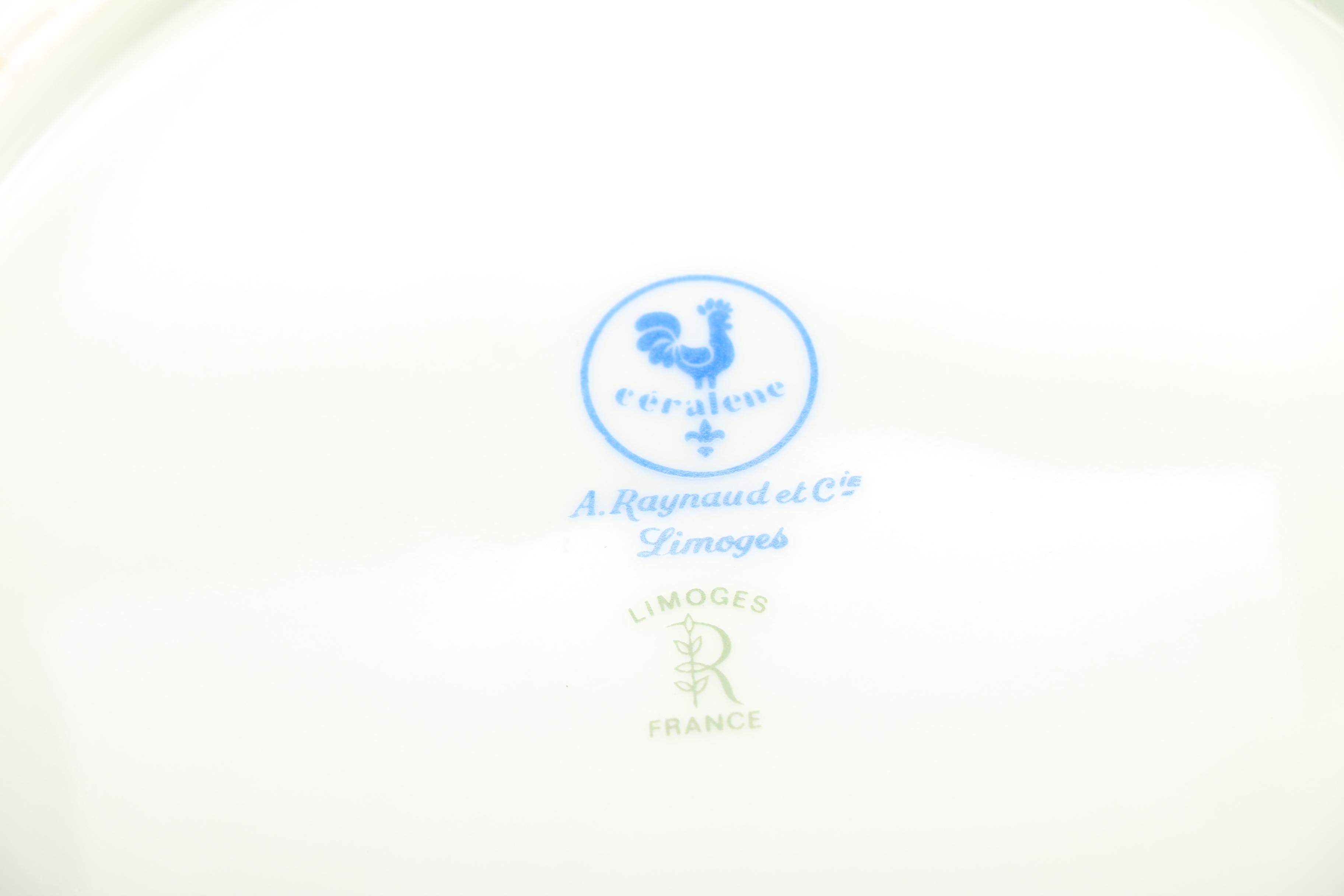 Ceralene Raynaud & Co. "Dioraflor" Limoges Dish Set