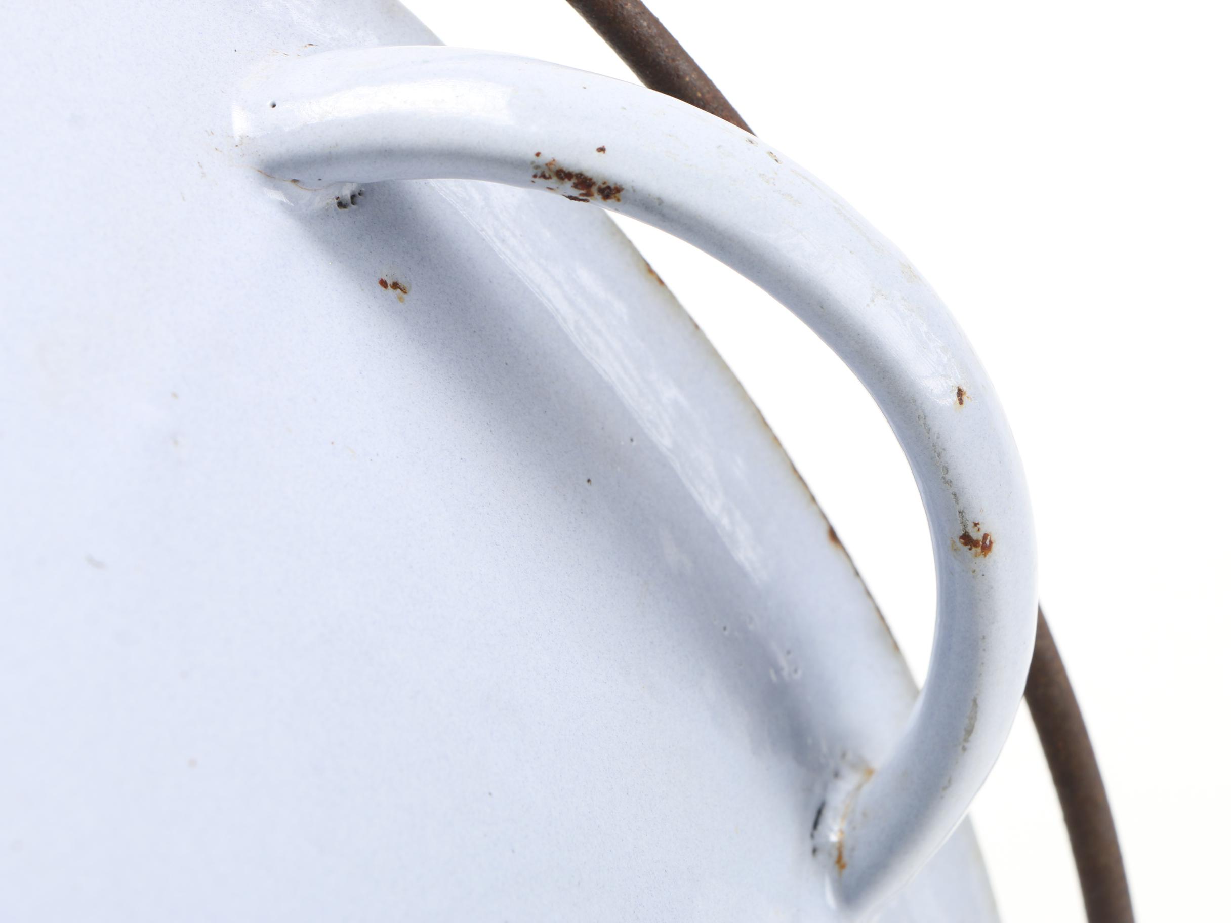 Vollrath Ware White Enamel Cast Iron Pot