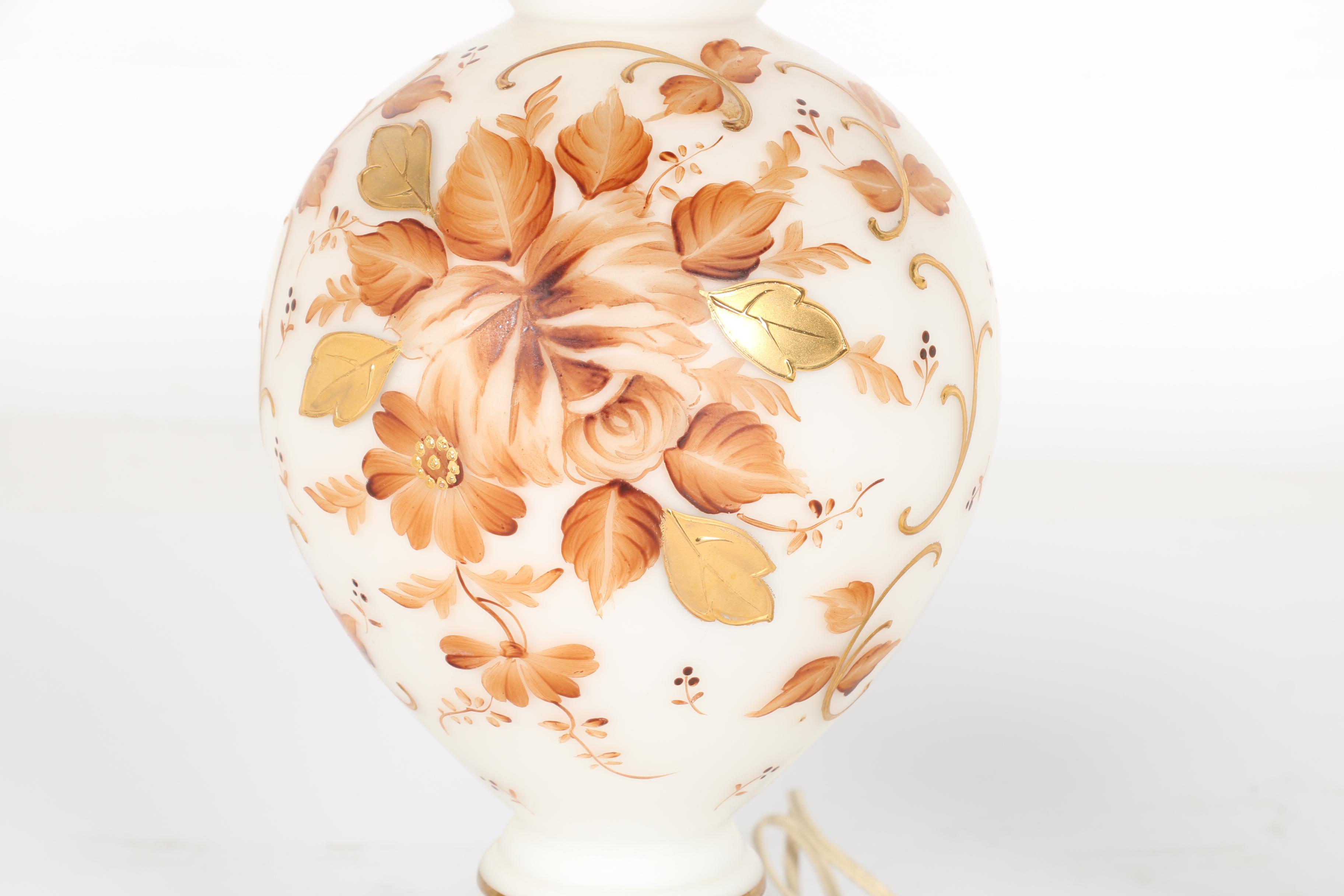 Set of White and Brown Lamps