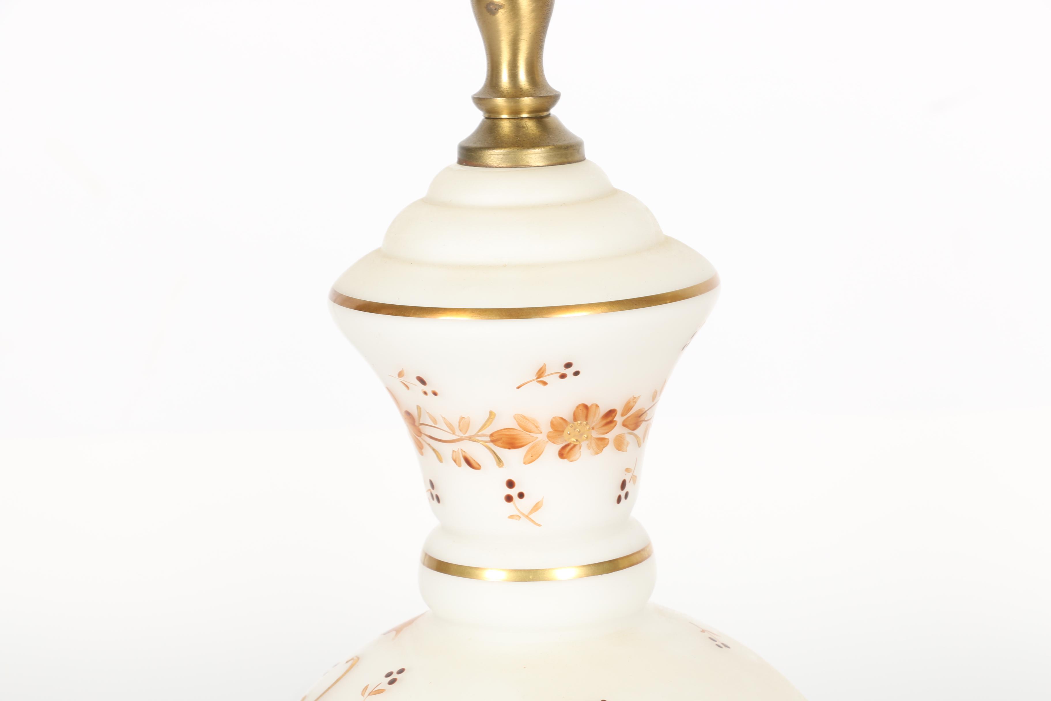 Set of White and Brown Lamps