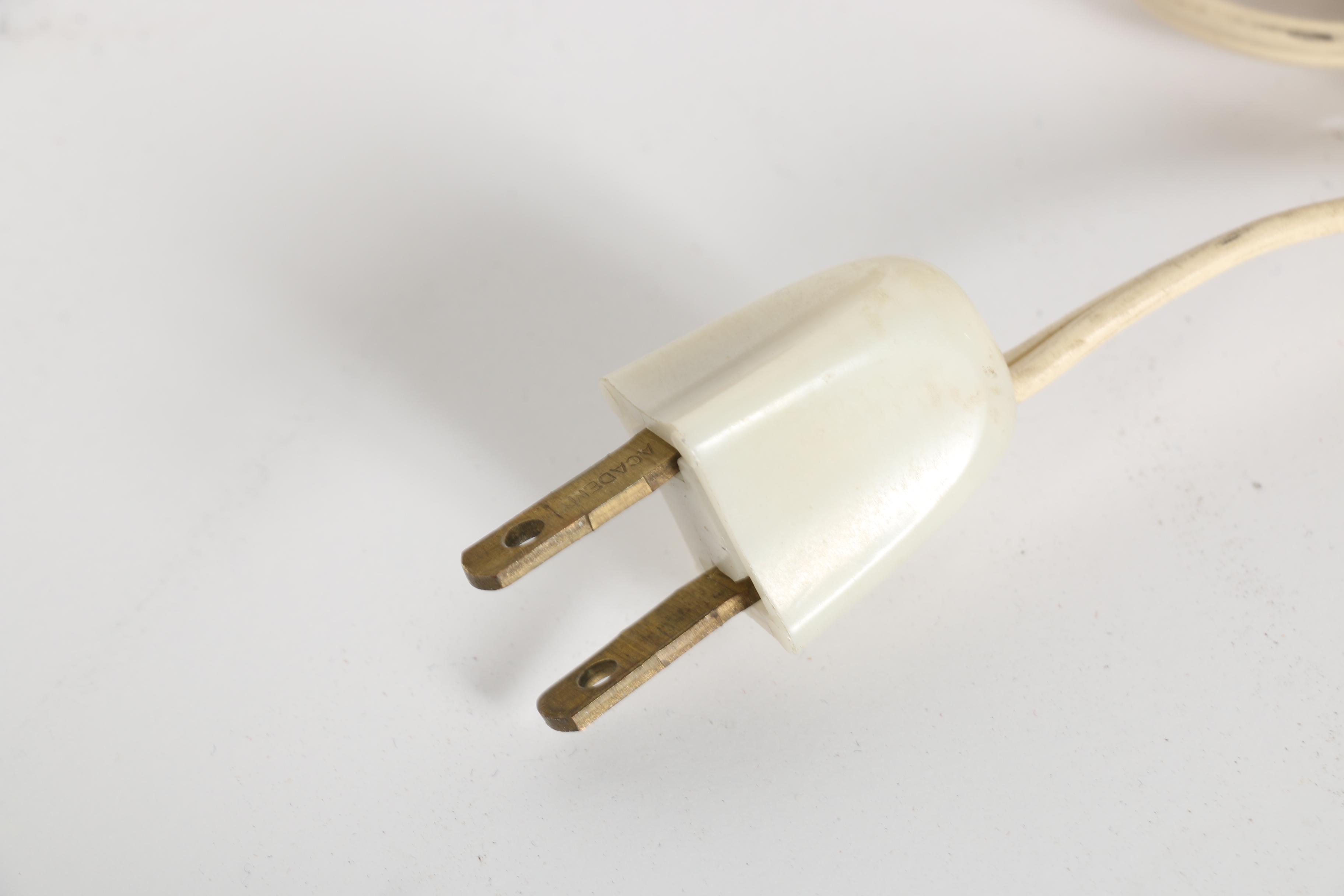 Set of White and Brown Lamps