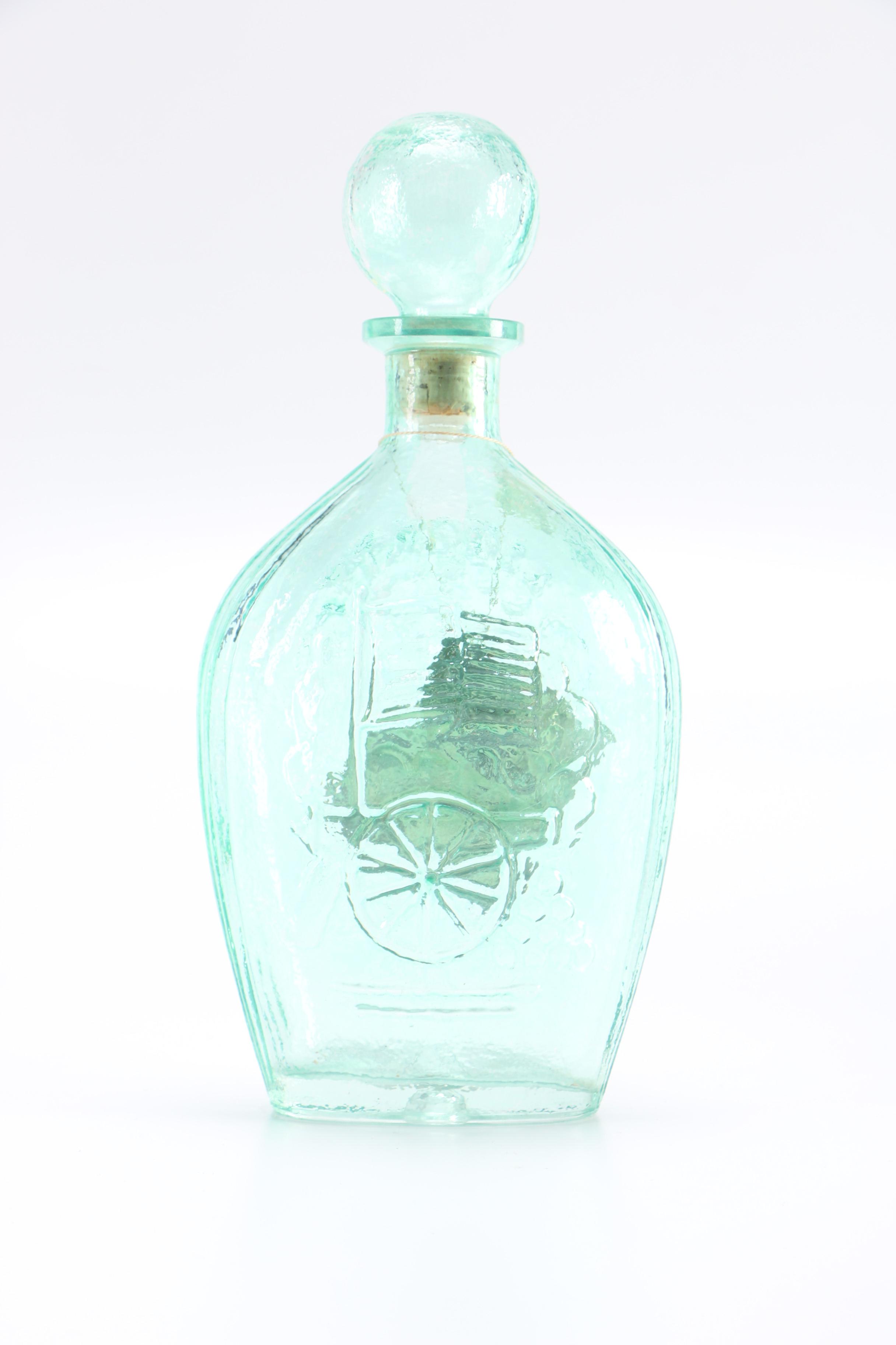 Lord Calvert Glass Whiskey Decanter and Jars