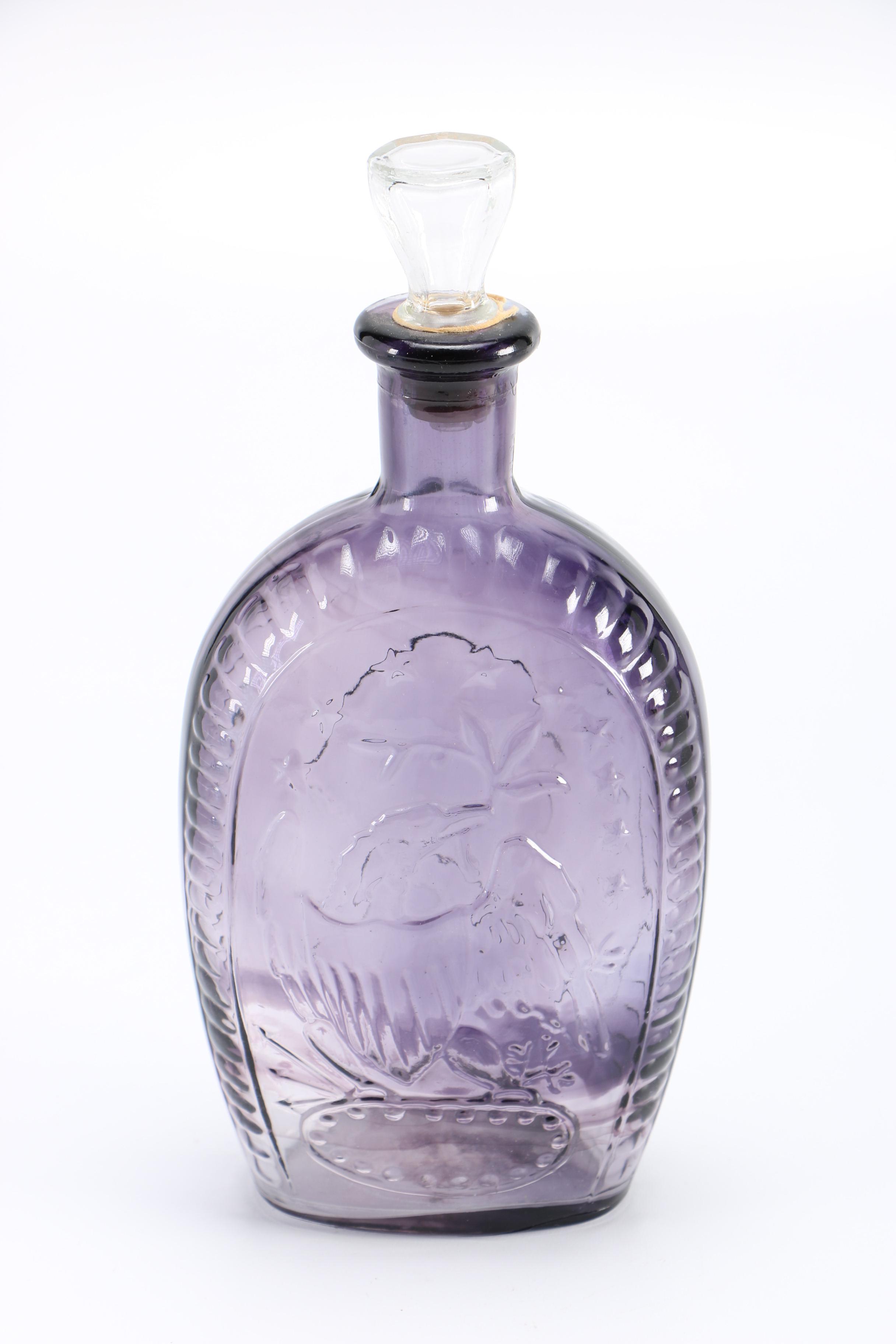 Lord Calvert Glass Whiskey Decanter and Jars