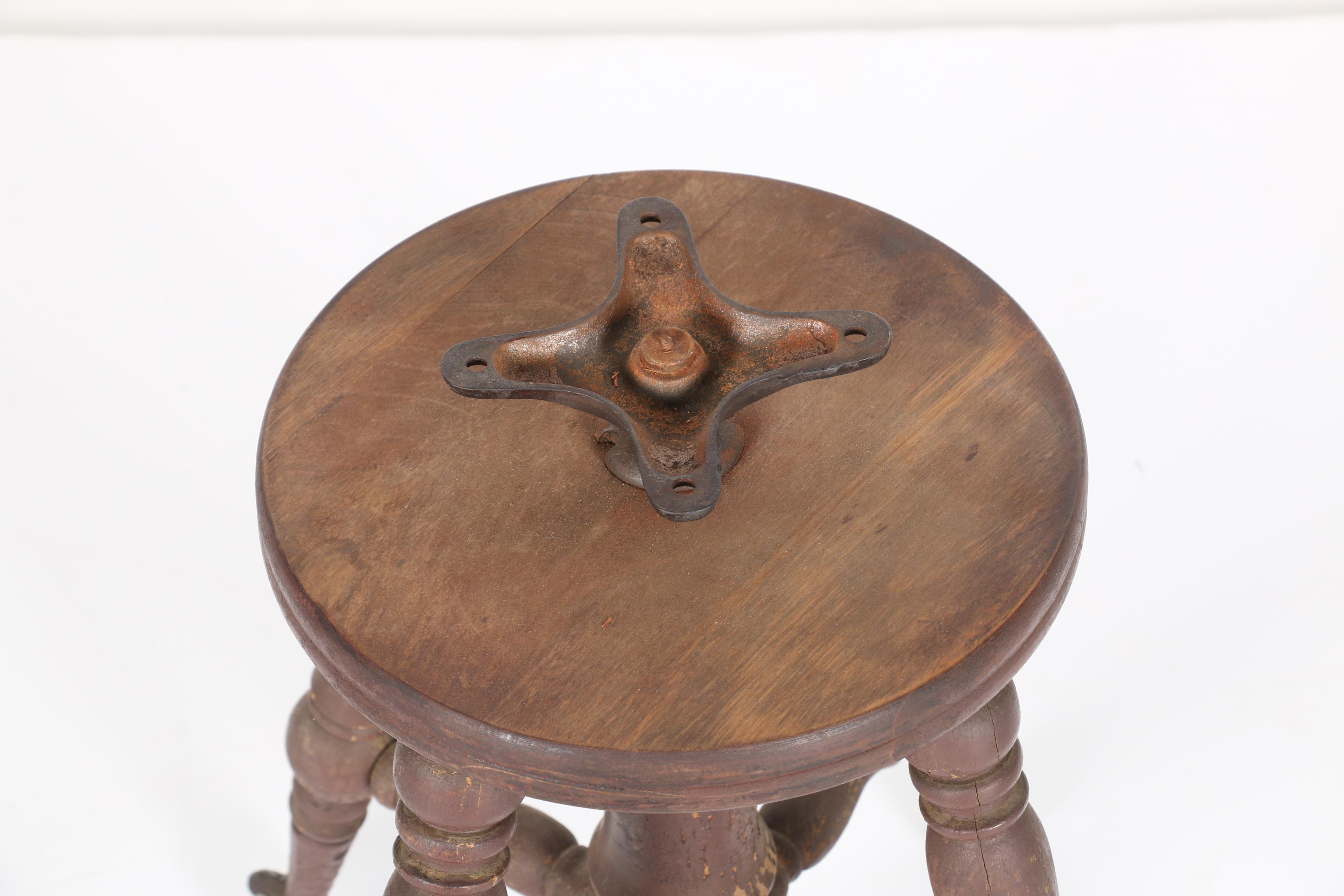 Ball-and-Claw Footed Stool