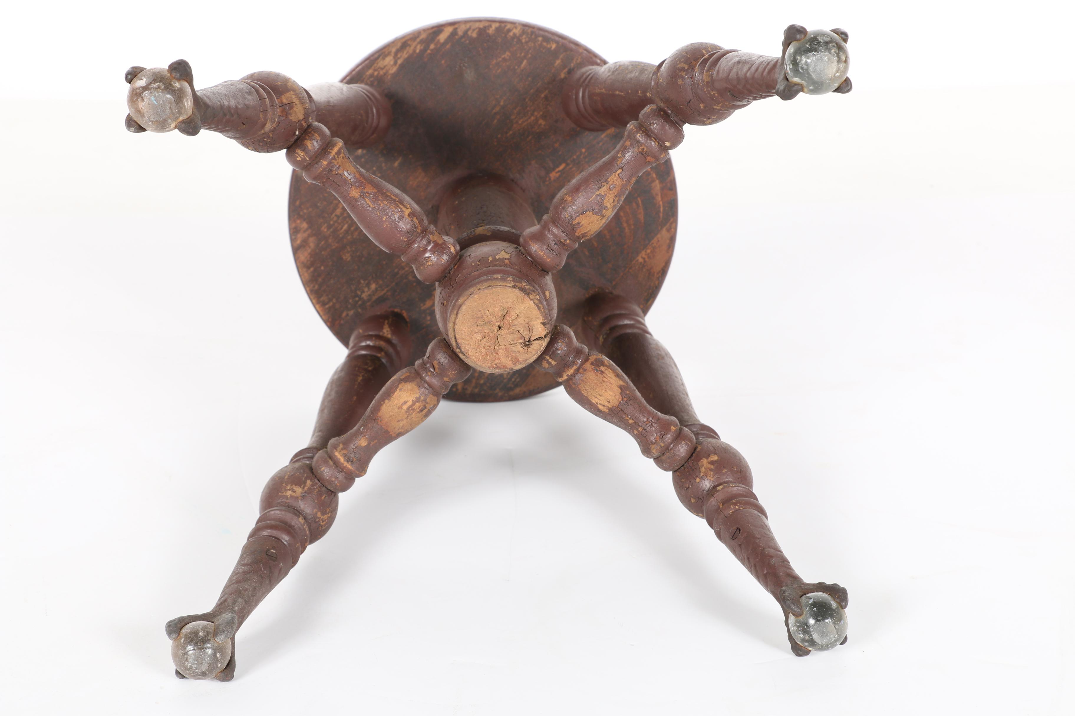 Ball-and-Claw Footed Stool