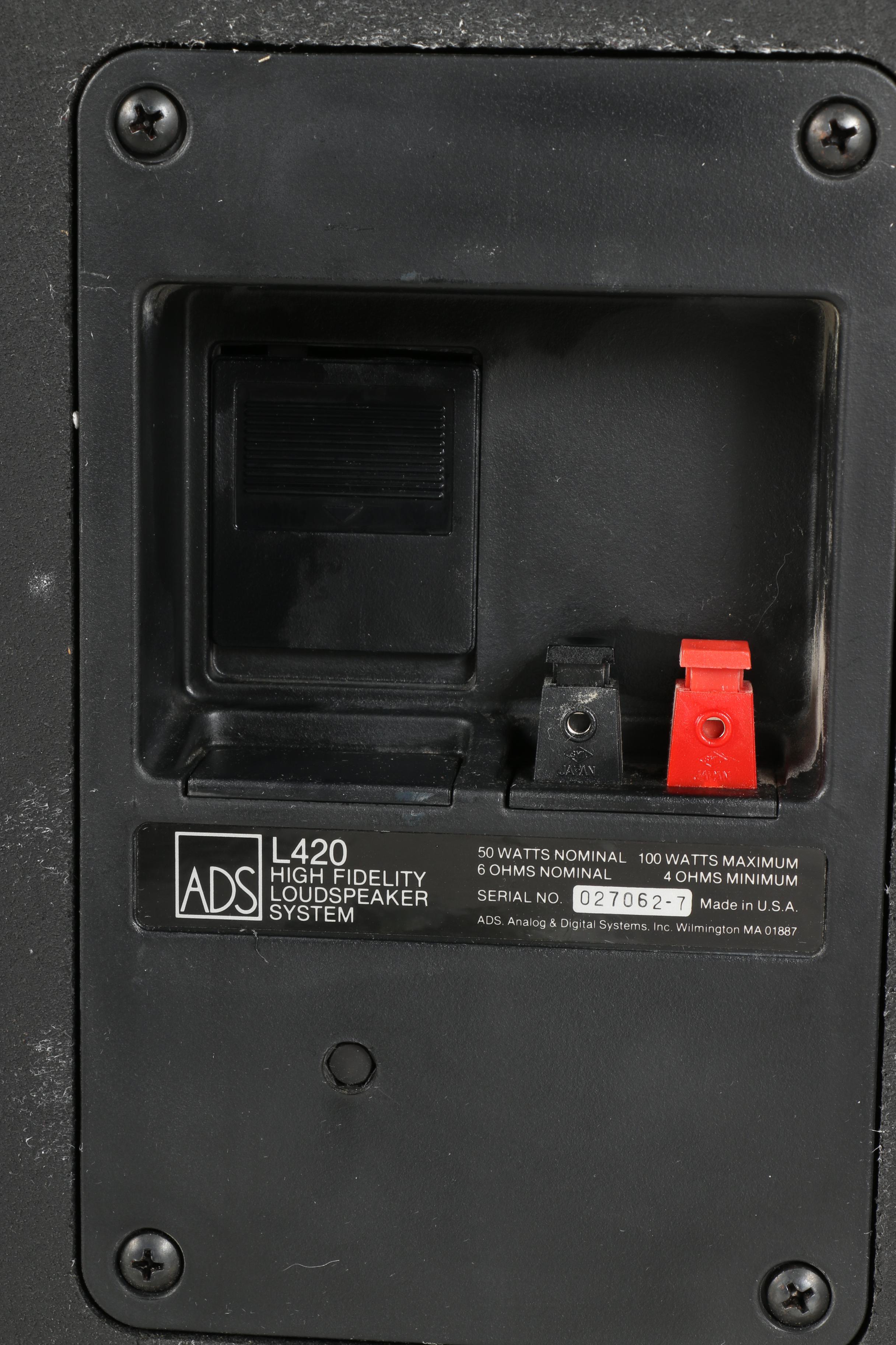 Sansui P-D15 Turntable and Pair of ADS L420 Home Speakers