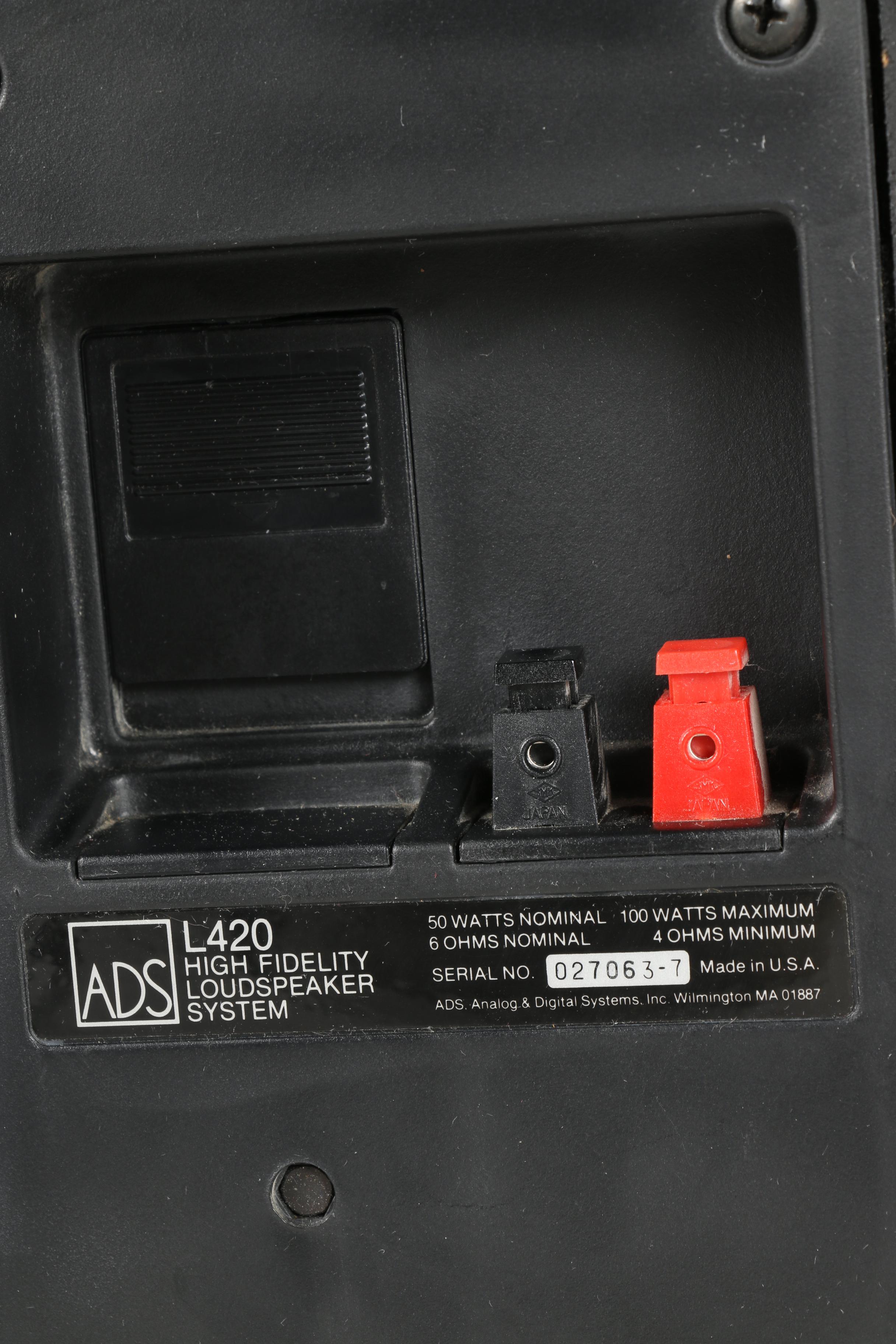 Sansui P-D15 Turntable and Pair of ADS L420 Home Speakers