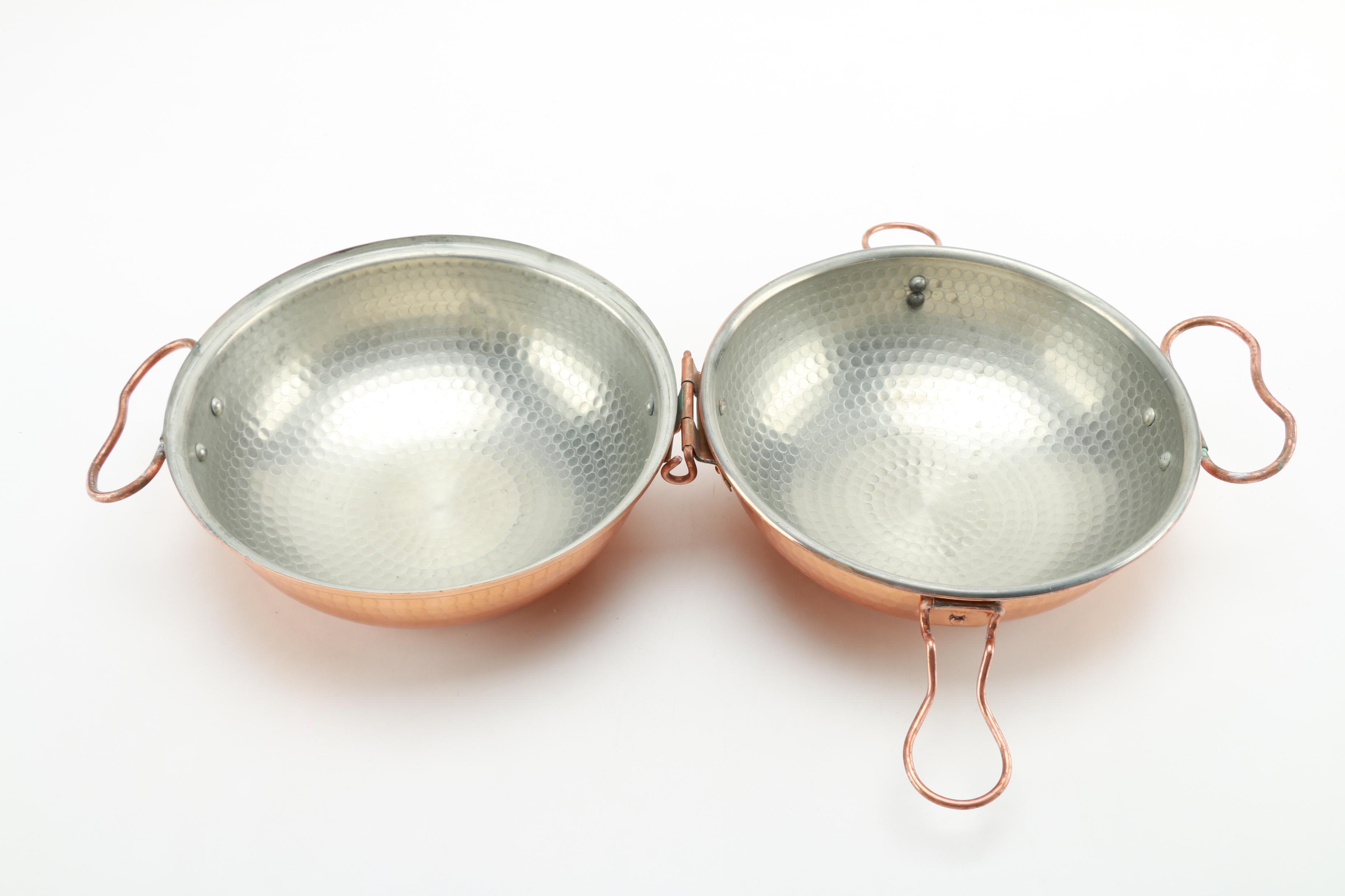 Collection Of Copper Dishes