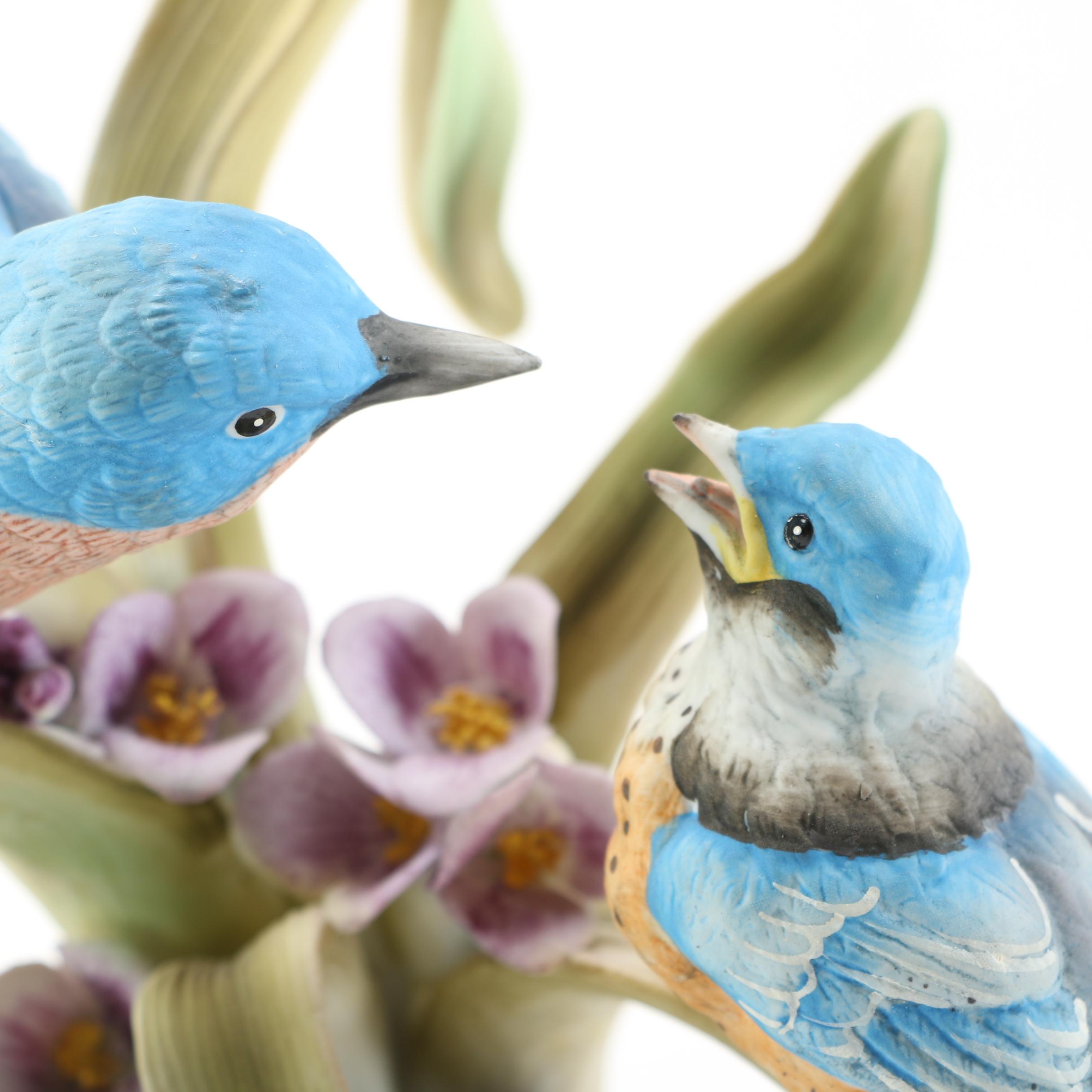 Three Large Ceramic Birds