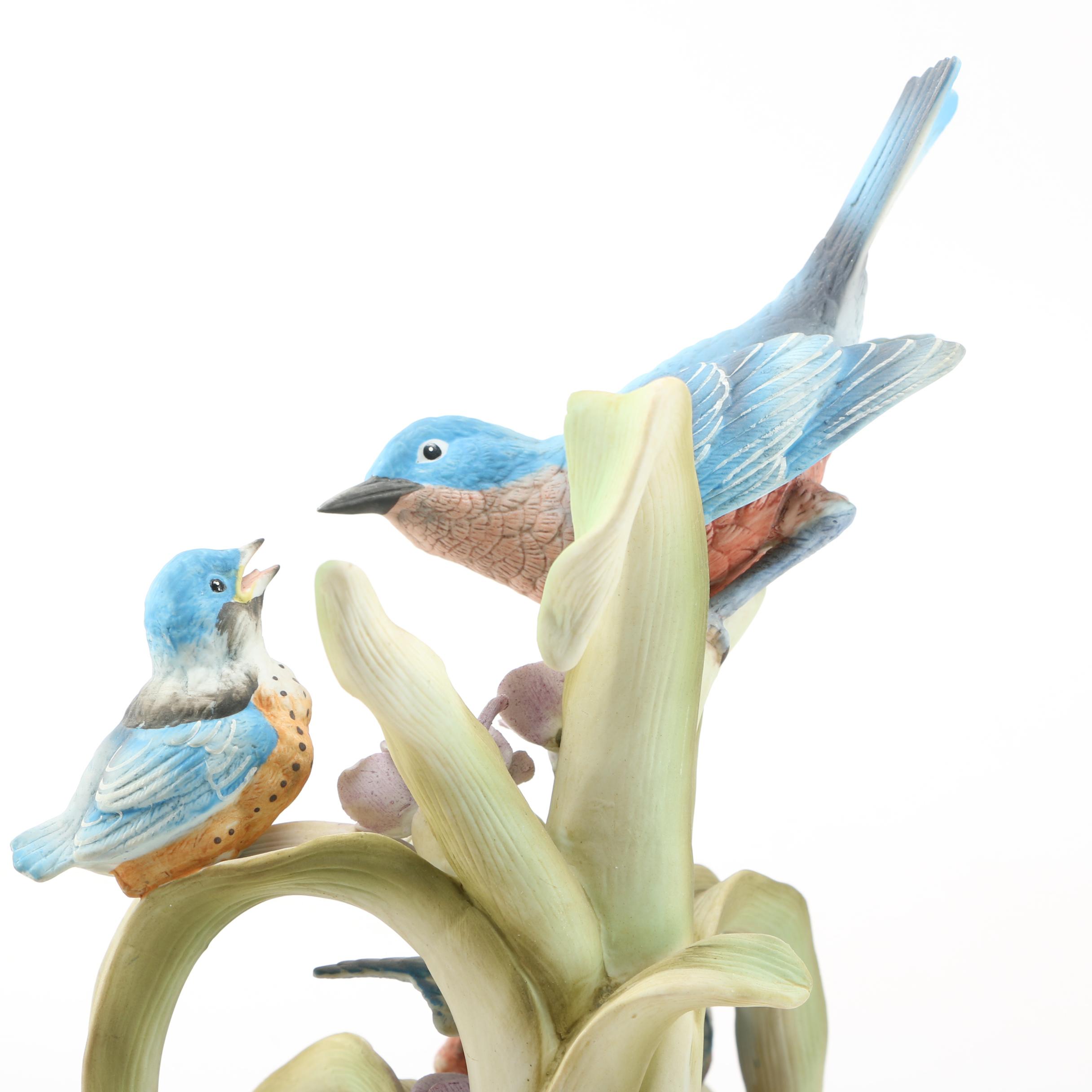 Three Large Ceramic Birds