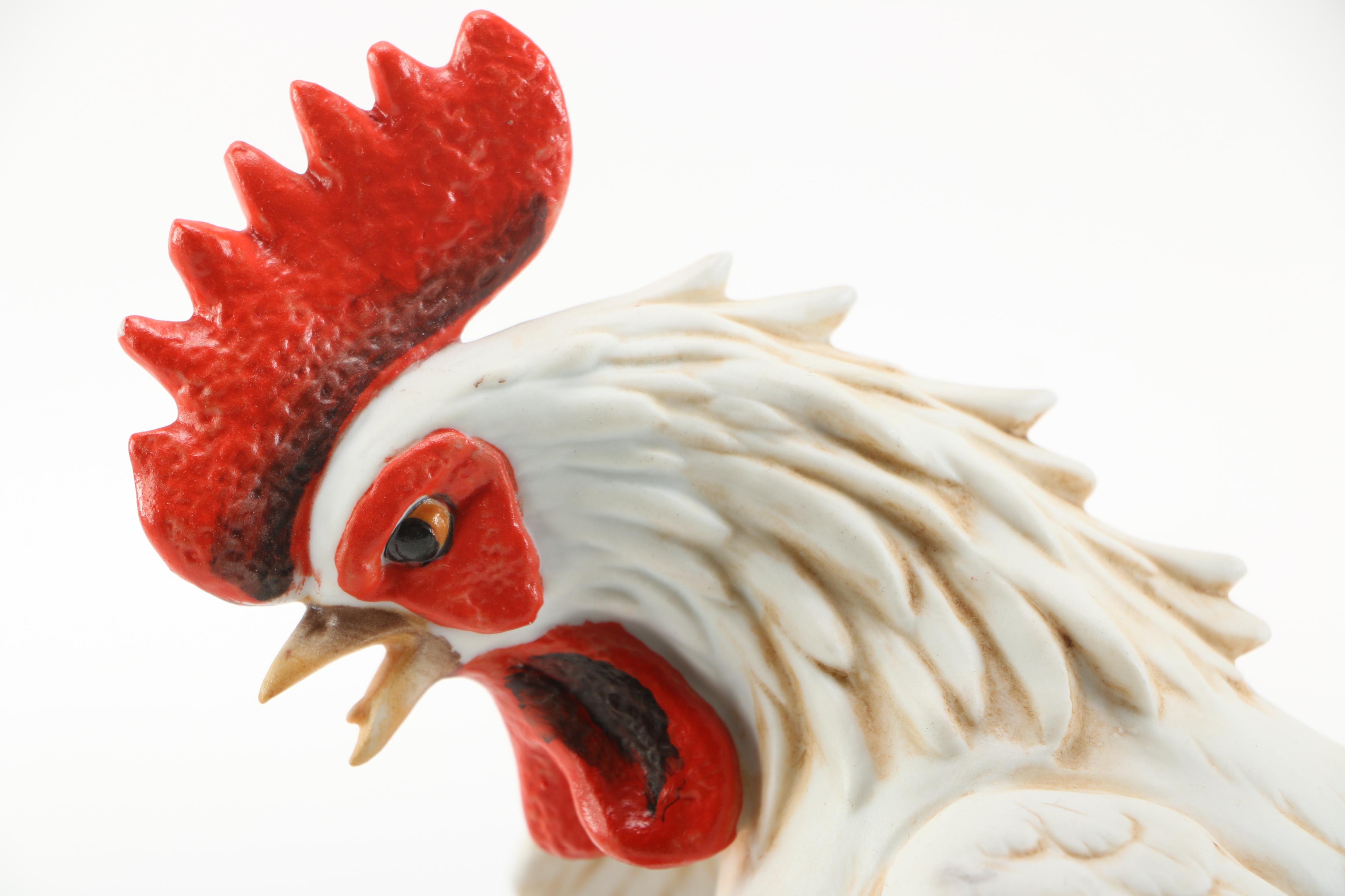 Three Large Ceramic Birds