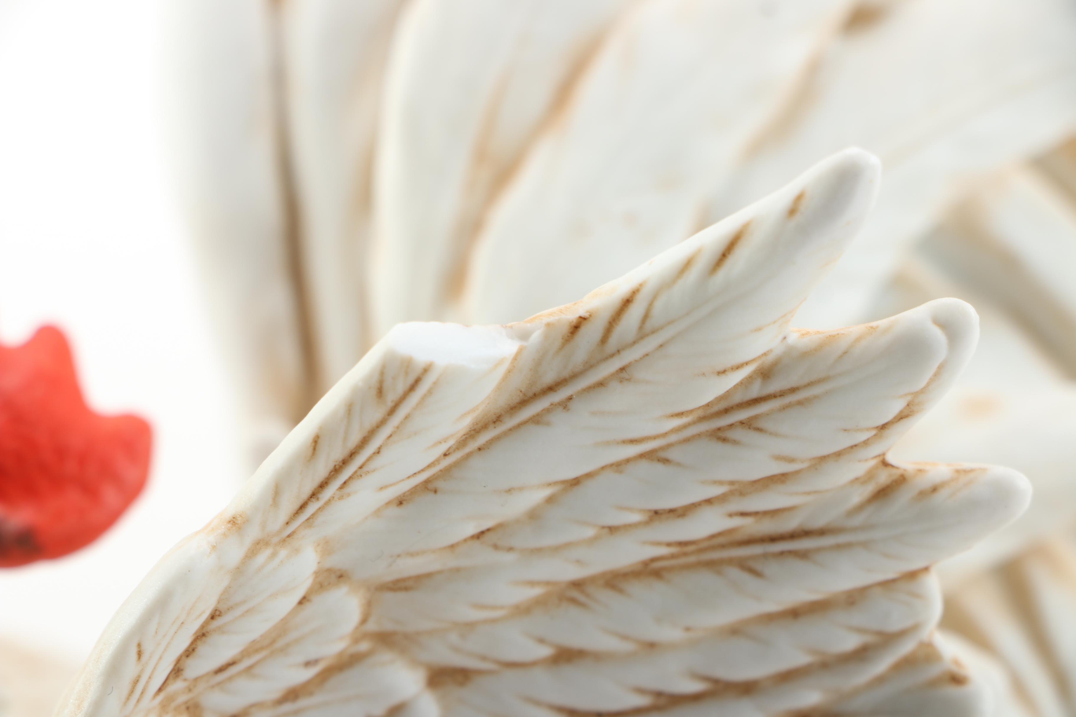 Three Large Ceramic Birds