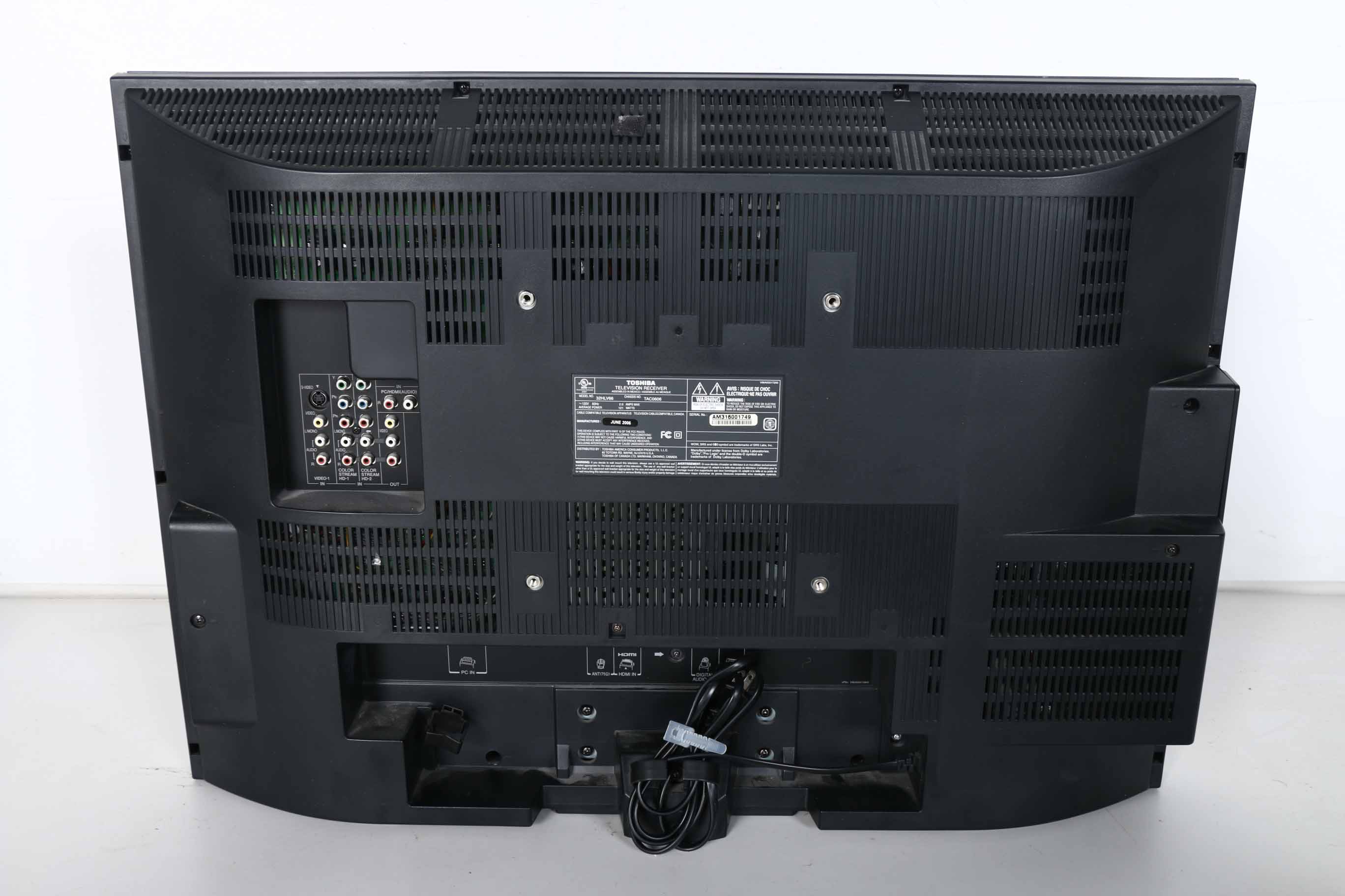 Toshiba "Regza" Flat Screen Television With Built-In DVD Player