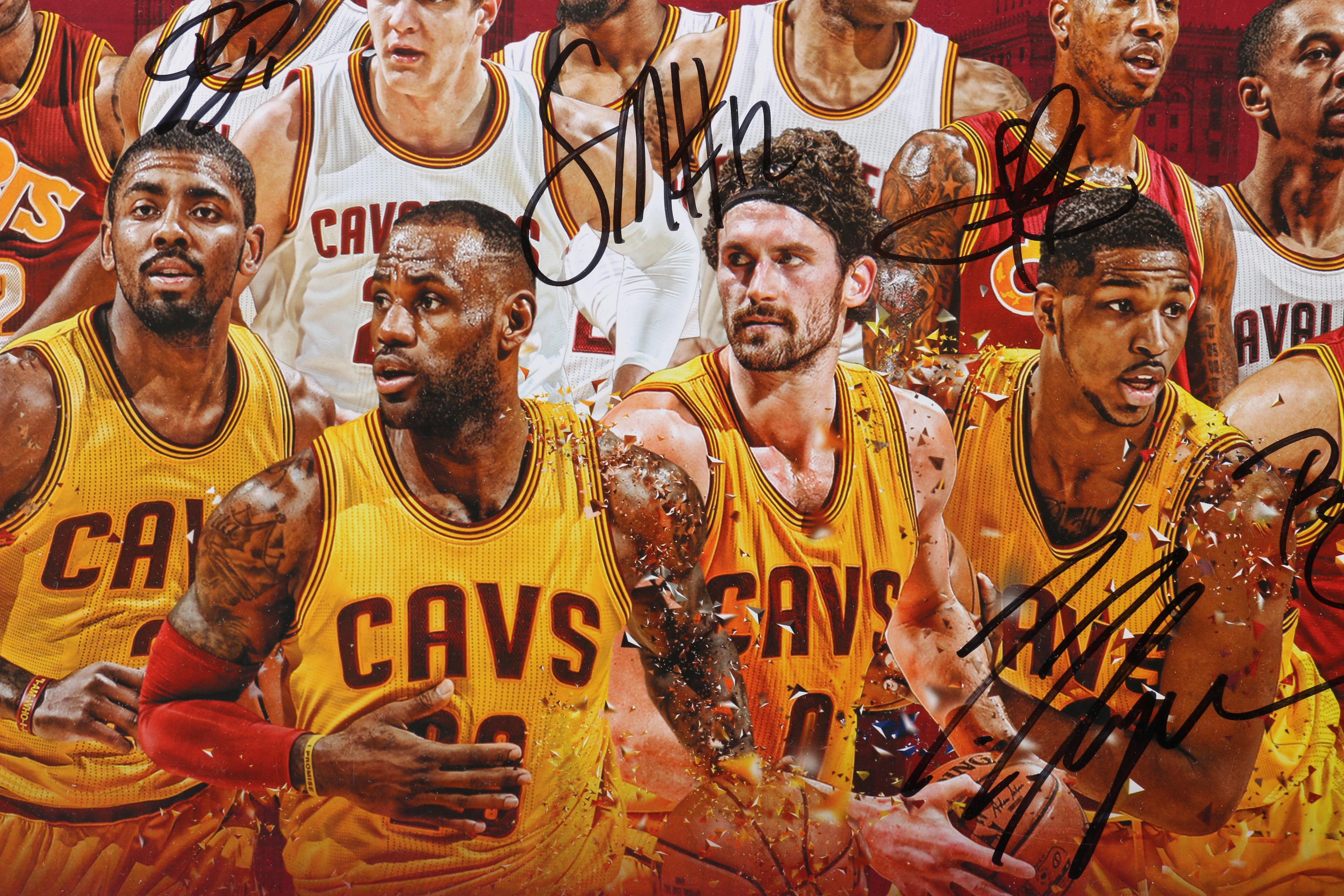 Signed Cleveland Cavaliers 2016 NBA Finals Poster