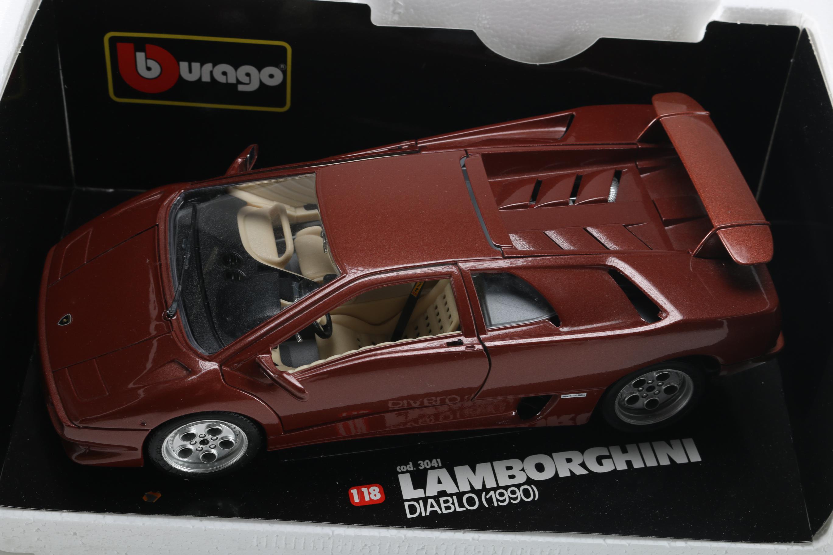 1:18 Scale Maisto and Burago Model Lambroghinis