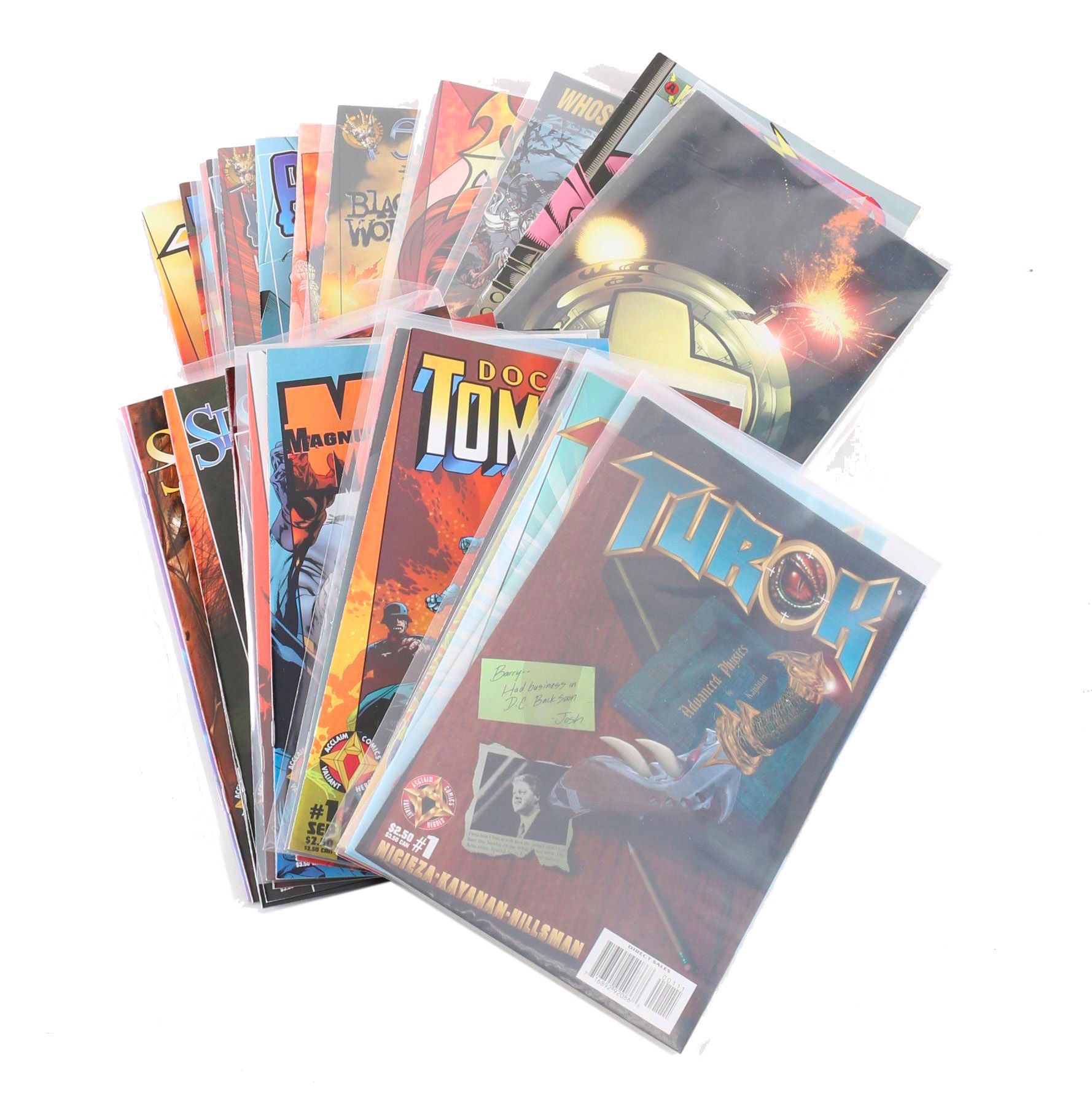 Modern Age Acclaim Comics Including "Shadow Man", "Turok" and "Doctor Tomorrow"