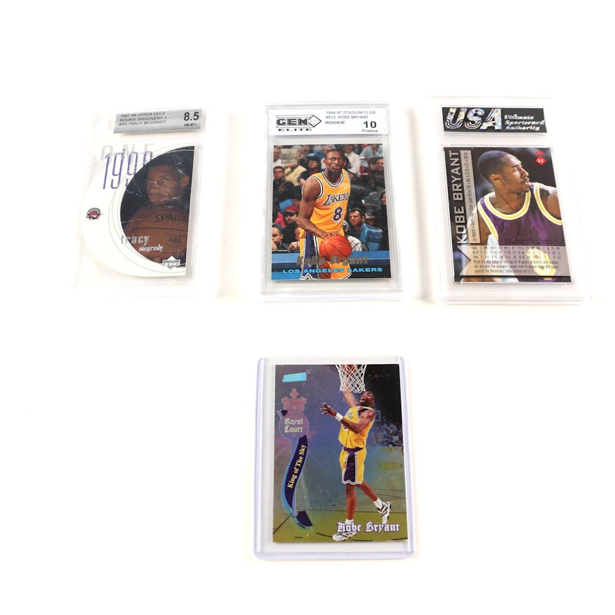 Kobe Bryant and Tracy McGrady Basketball Cards