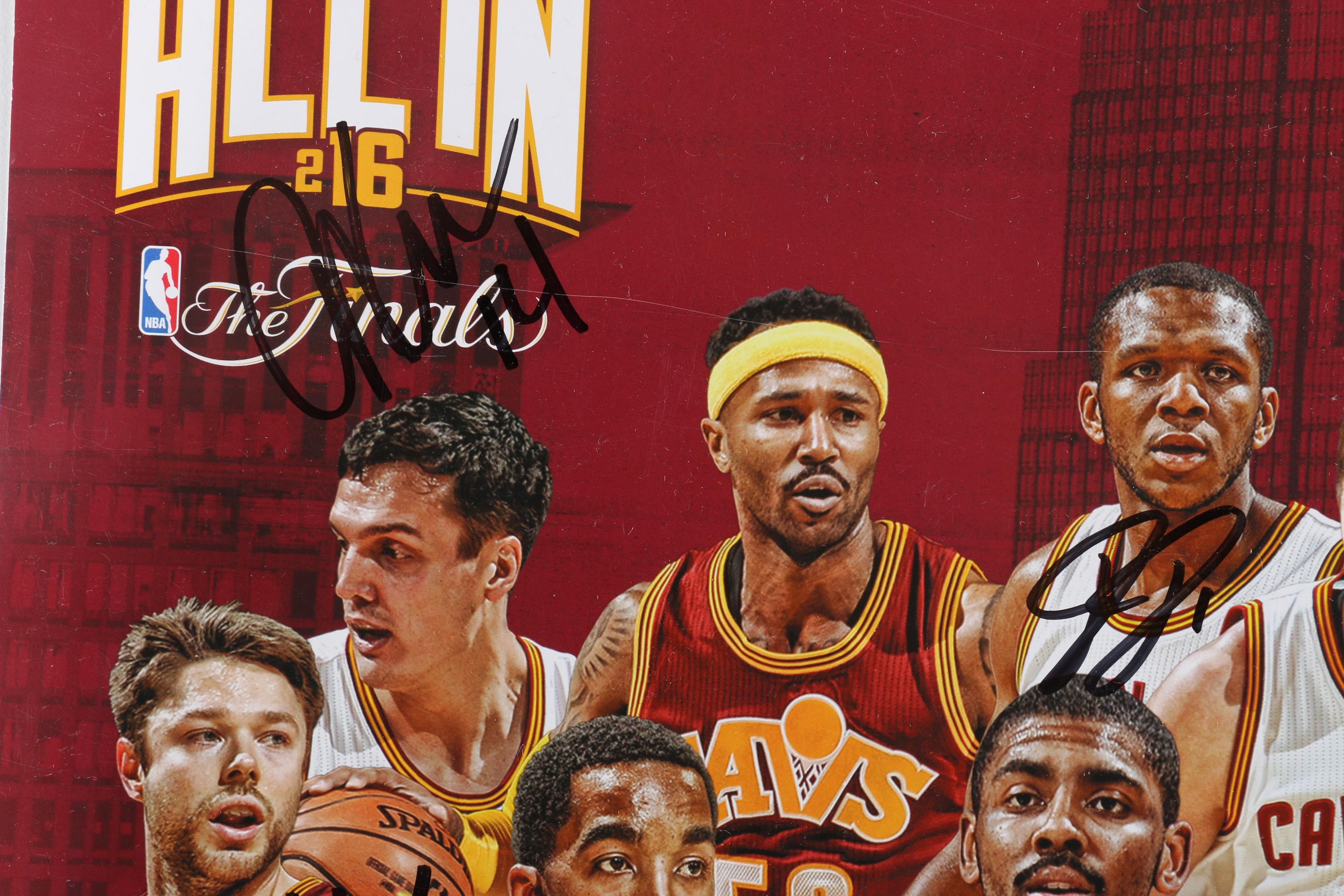Signed Cleveland Cavaliers 2016 NBA Finals Poster