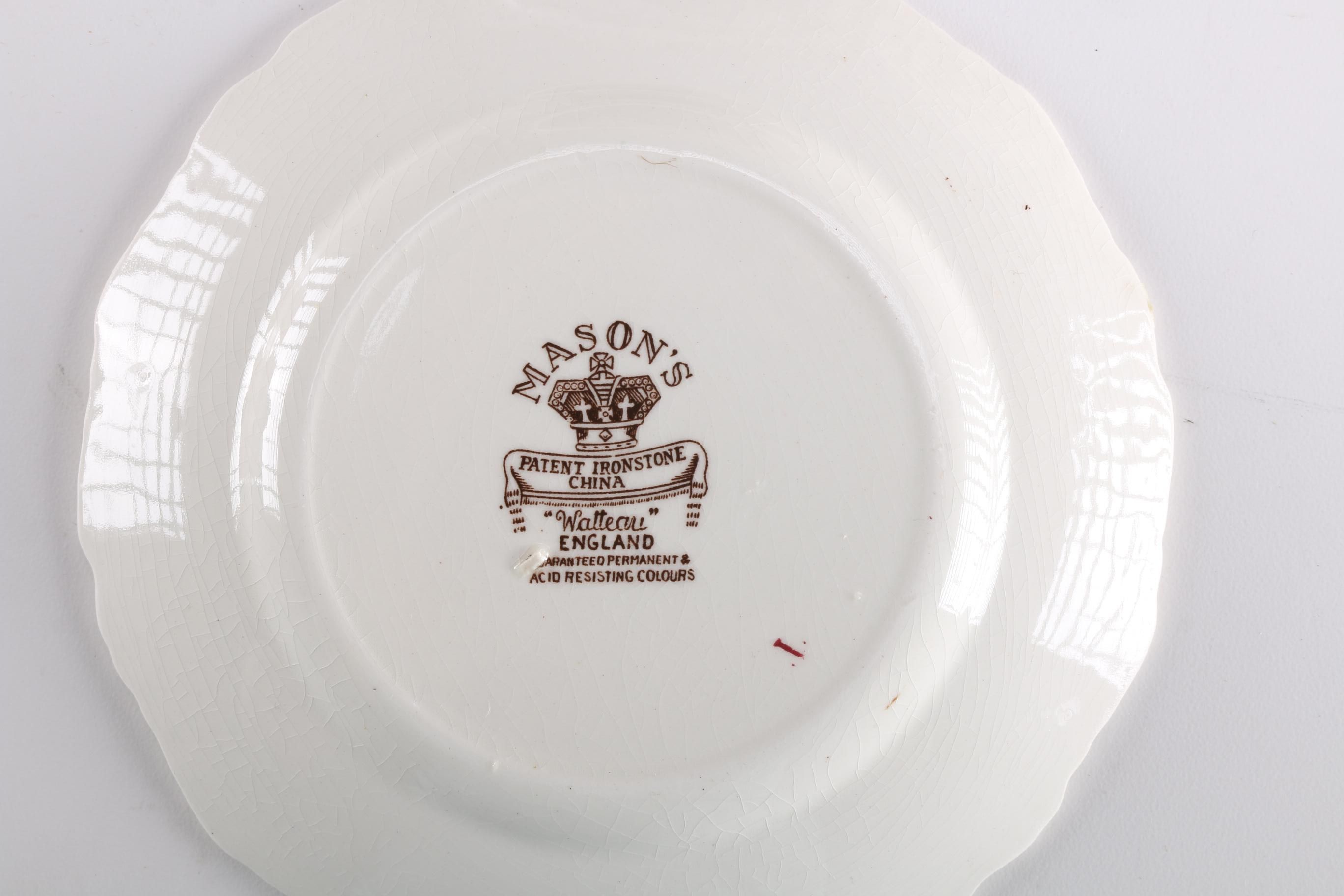 Mason's "Watteau Brown" English Ironstone Transferware