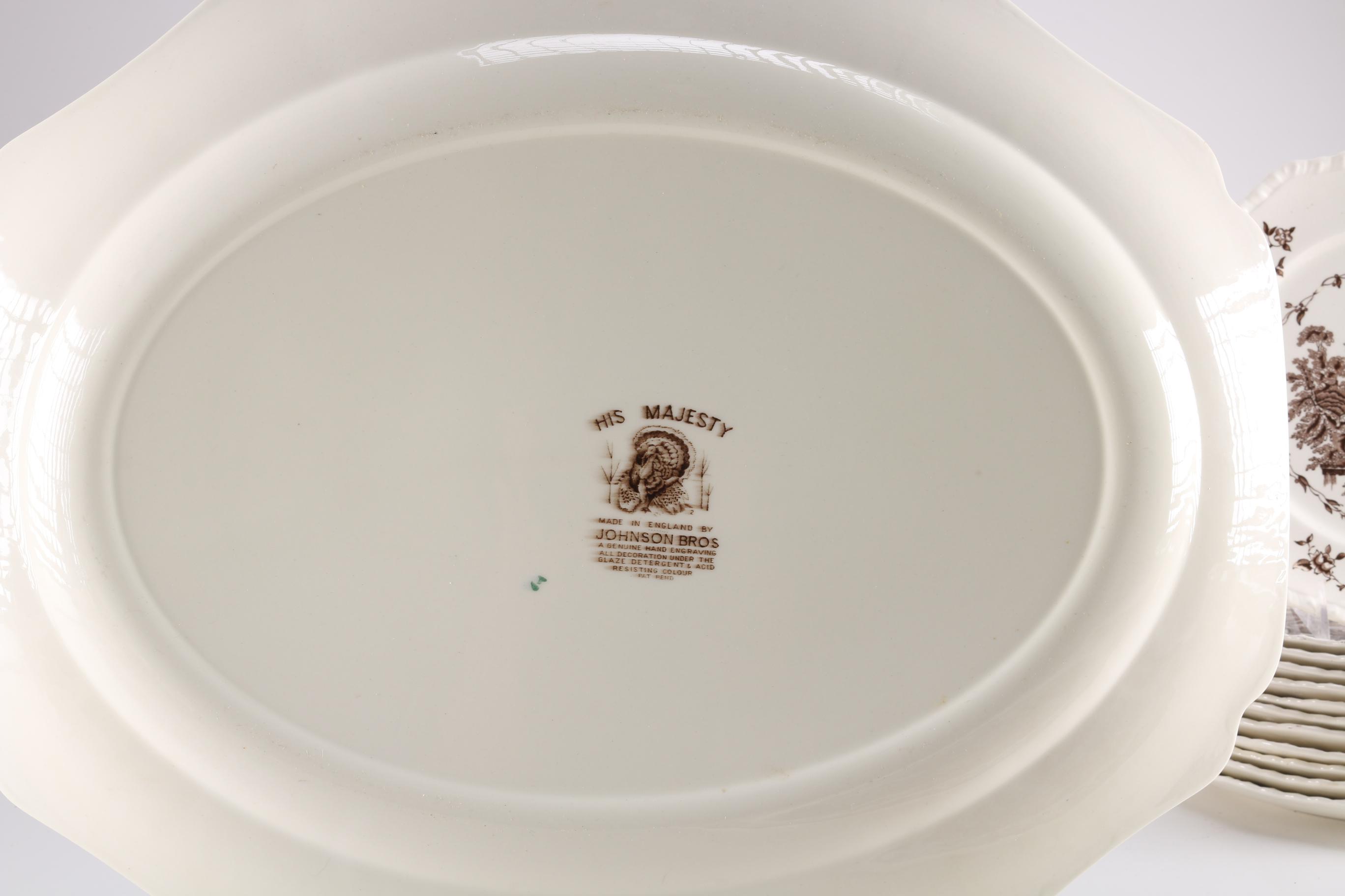 Mason's "Watteau Brown" English Ironstone Transferware