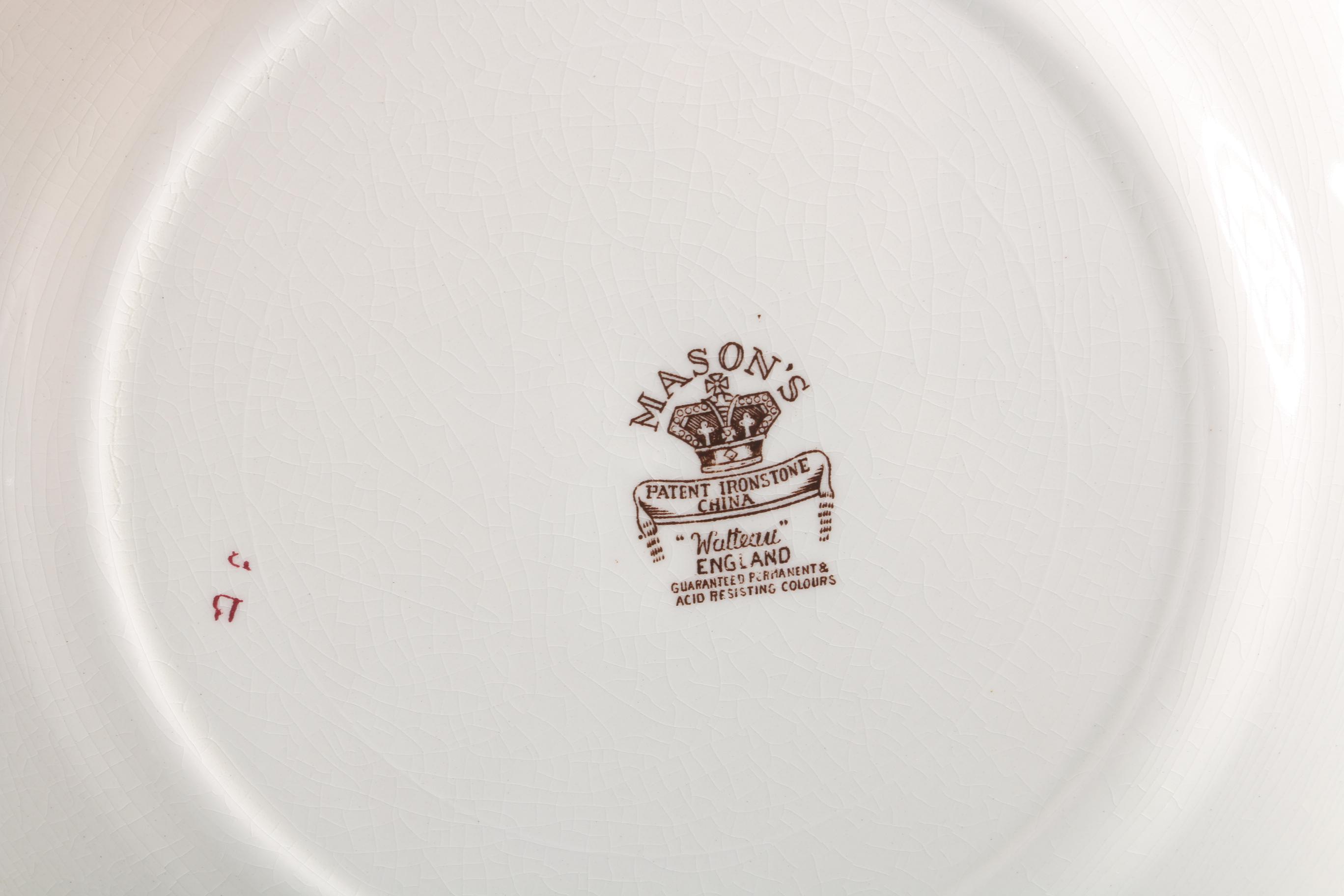 Mason's "Watteau Brown" English Ironstone Transferware