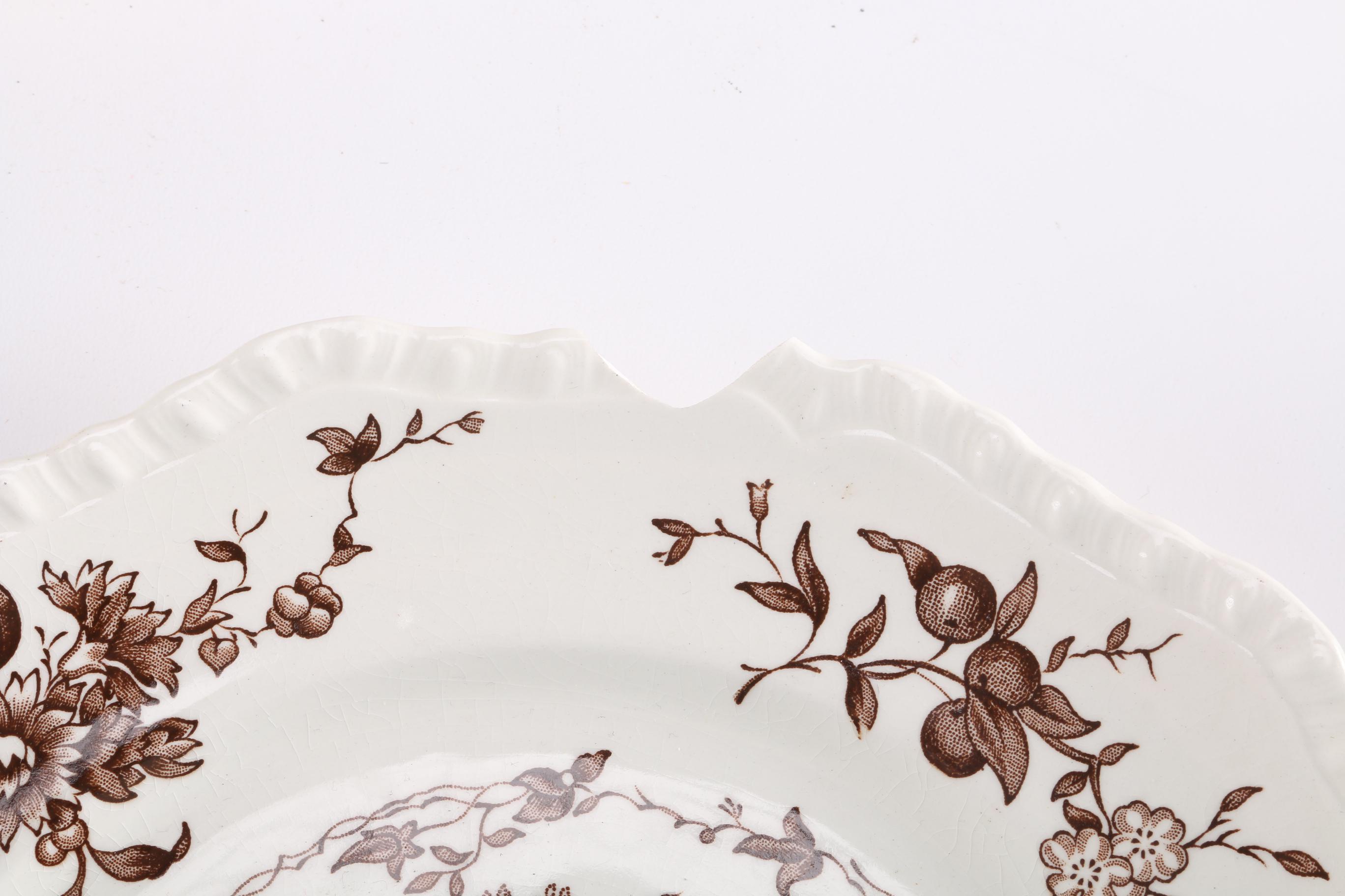 Mason's "Watteau Brown" English Ironstone Transferware