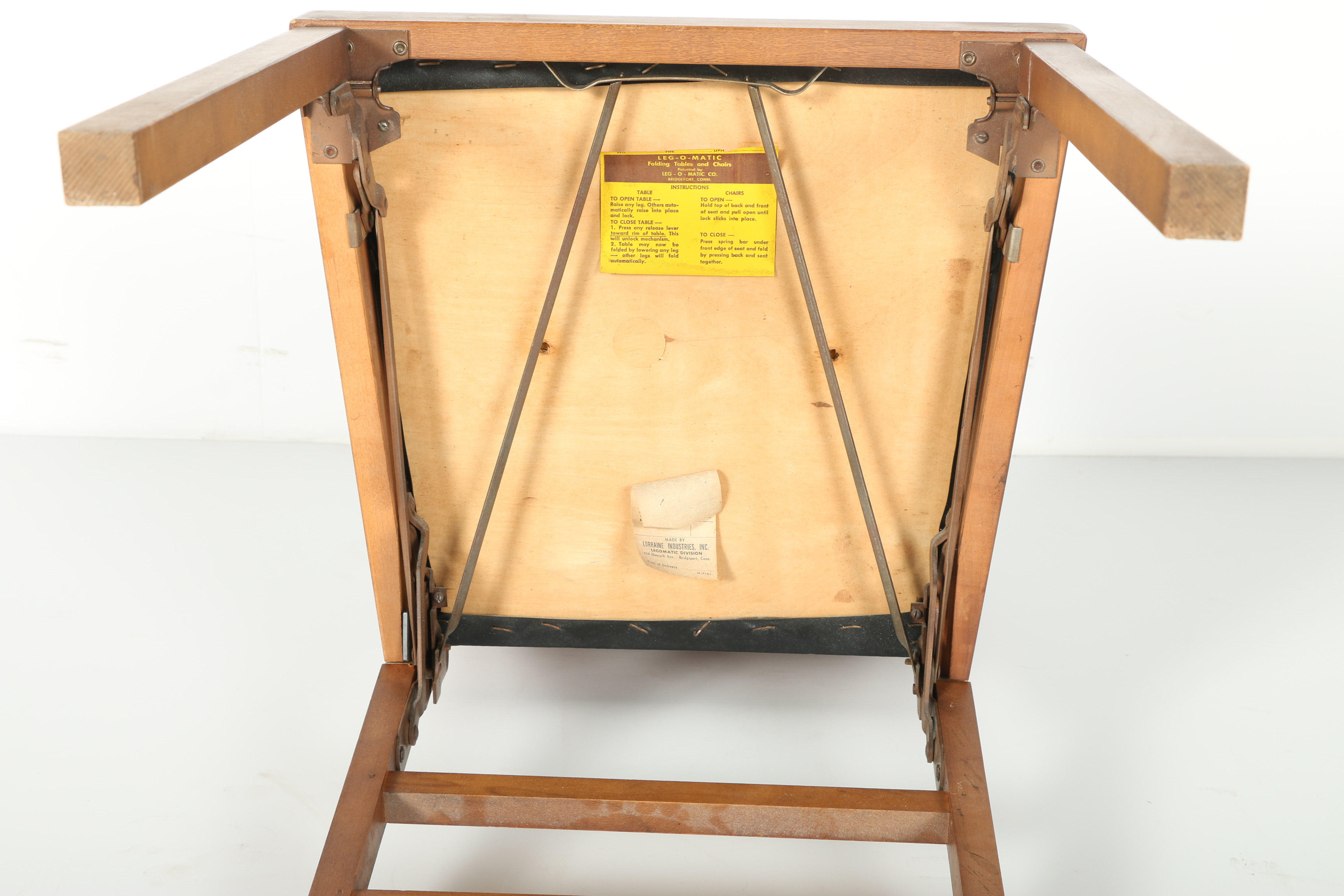 Set of Mid Century Modern Leg-o-Matic Folding Chairs