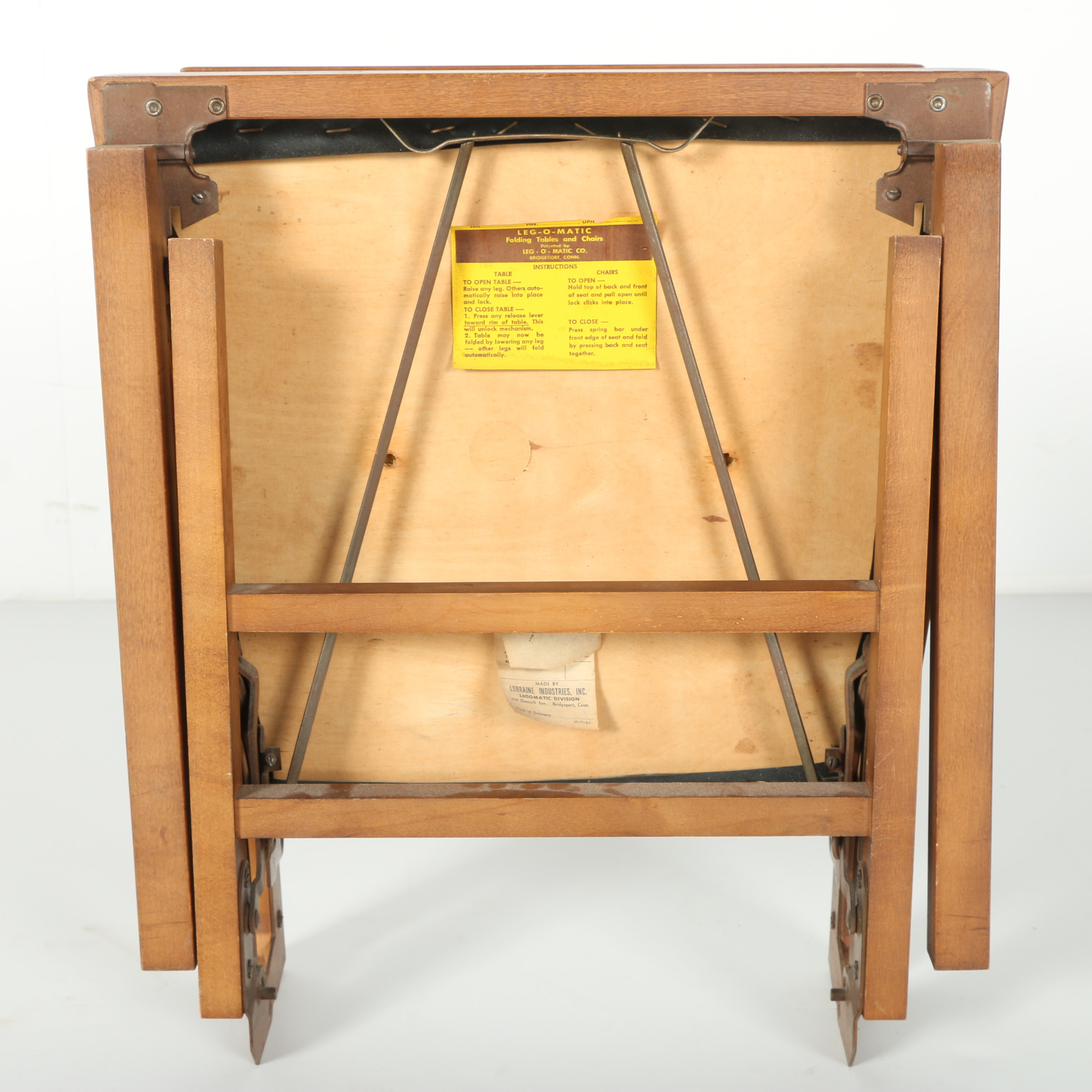 Set of Mid Century Modern Leg-o-Matic Folding Chairs