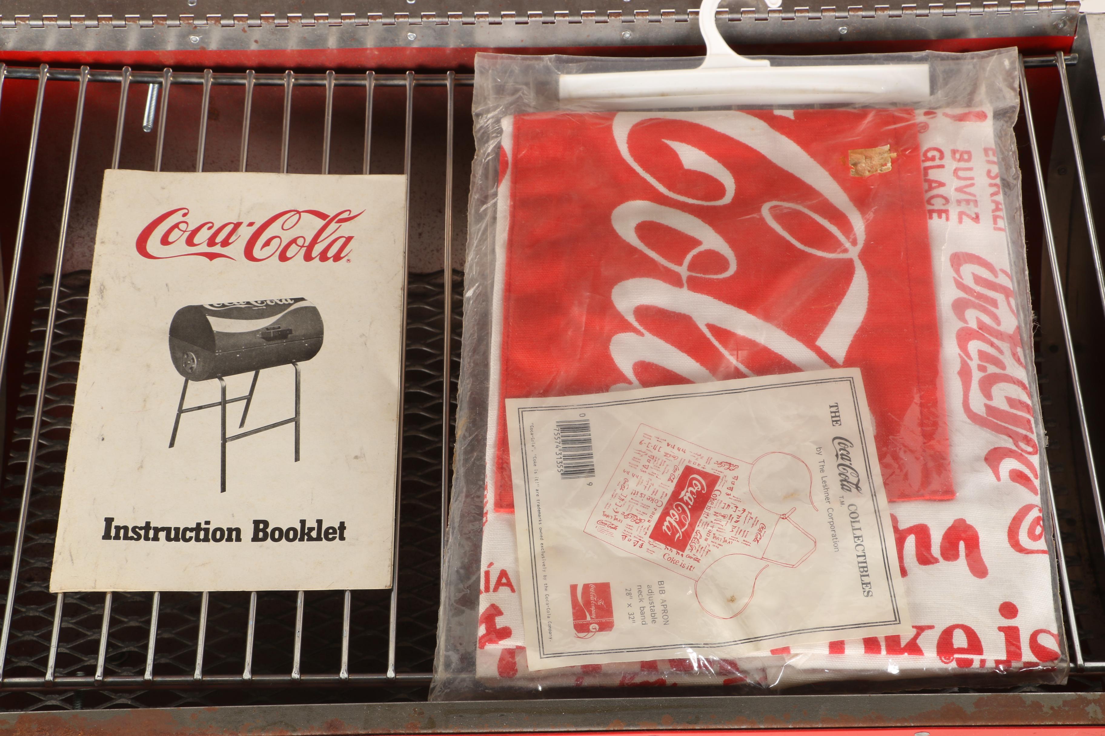 Coca-Cola Charcoal Grill and Apron