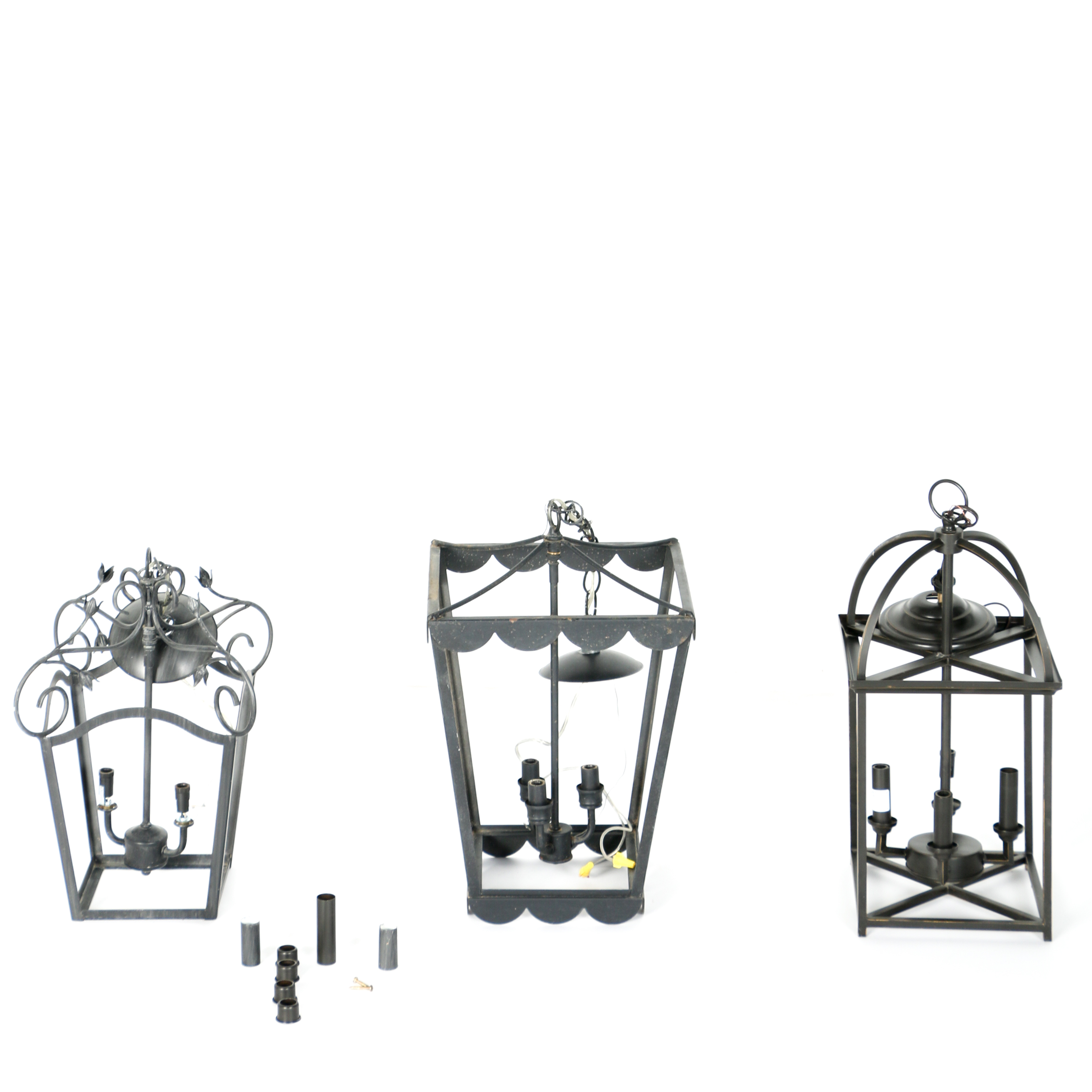 Metal Outdoor Hanging Lanterns