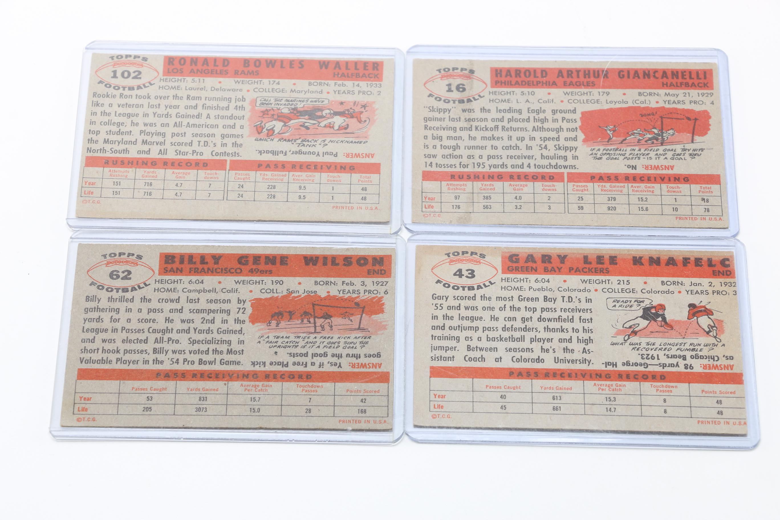 Vintage Topp's Football Cards