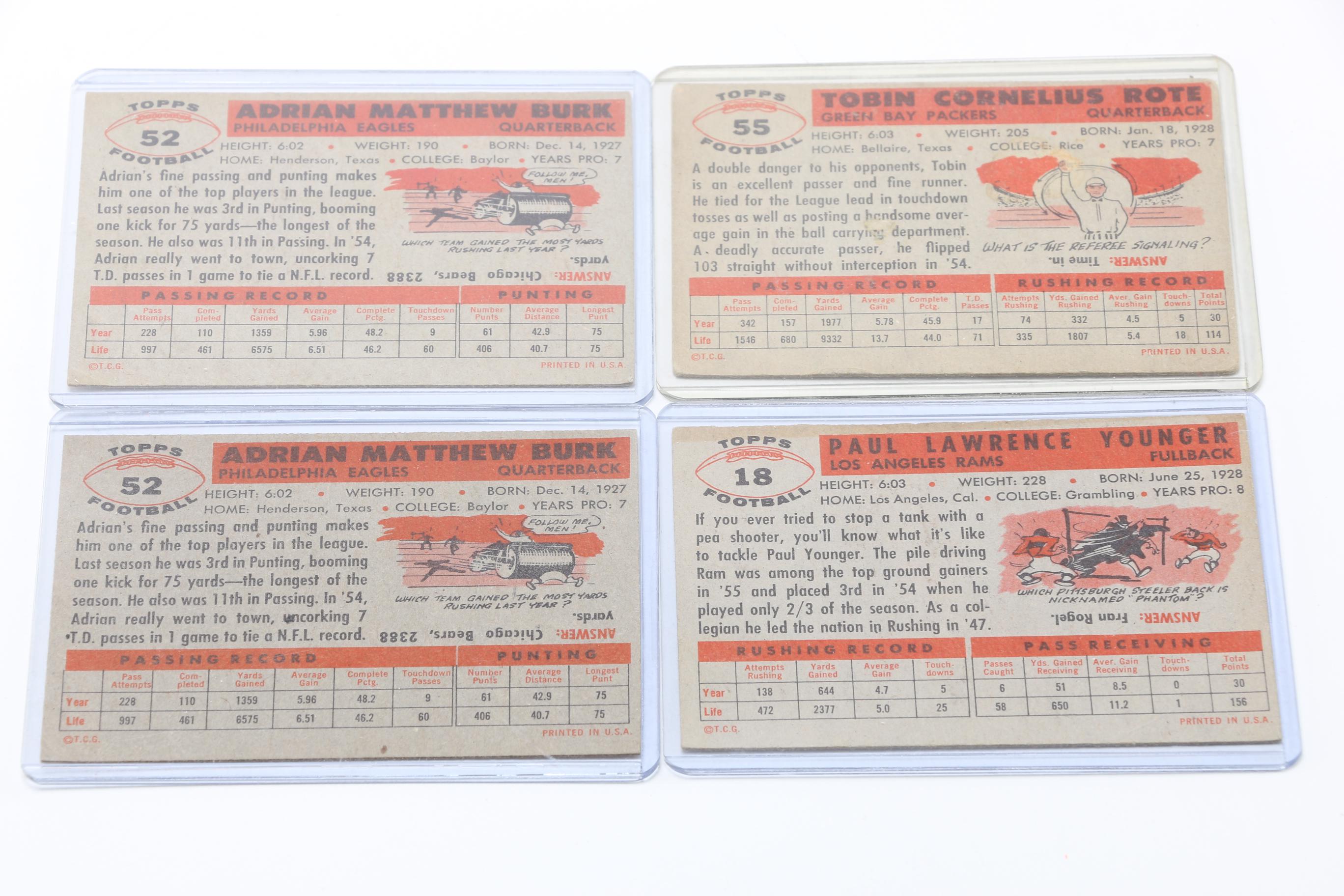 Vintage Topp's Football Cards
