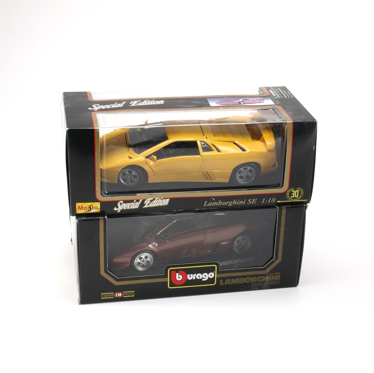1:18 Scale Maisto and Burago Model Lambroghinis