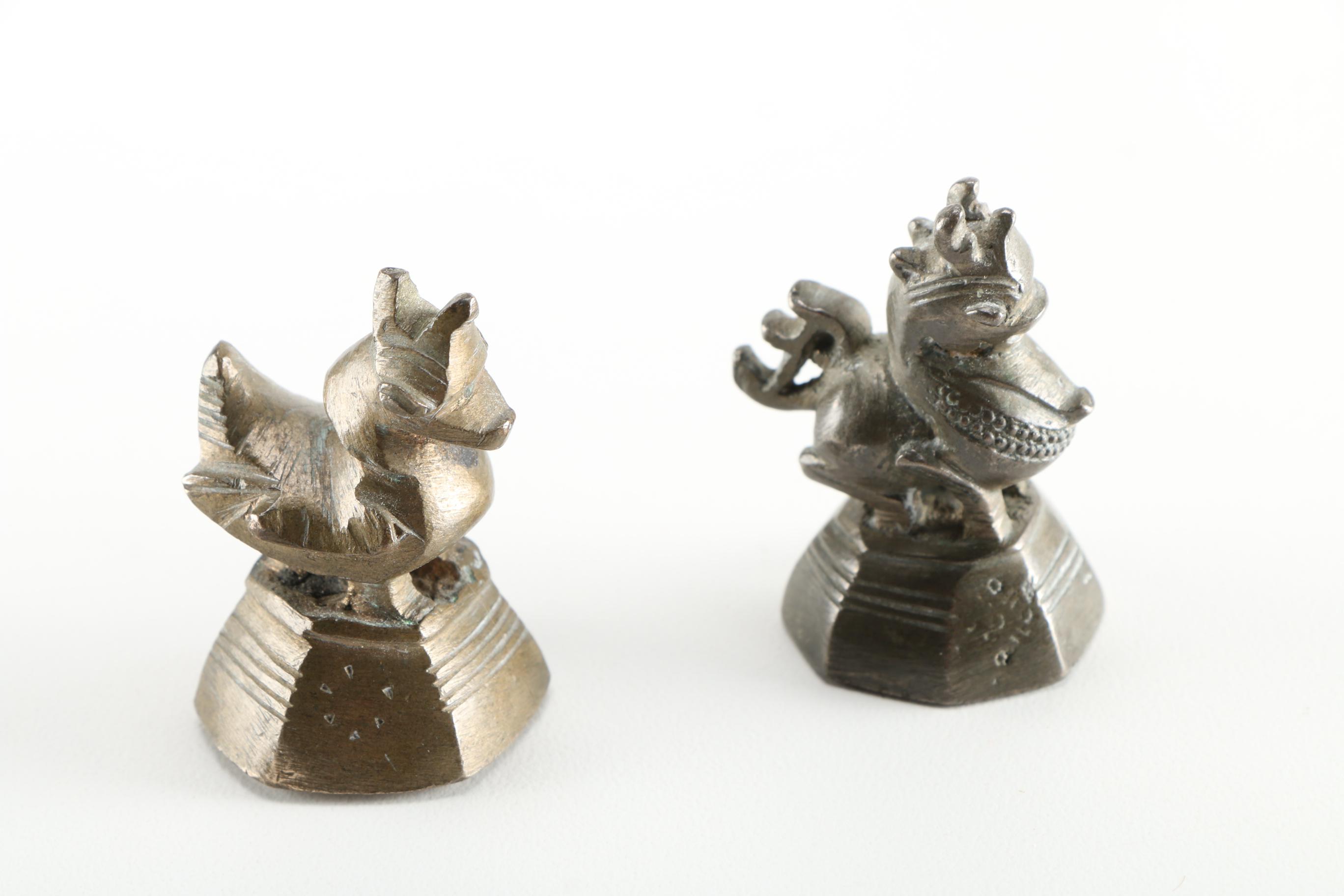 Group of Six Small Metal Figurines