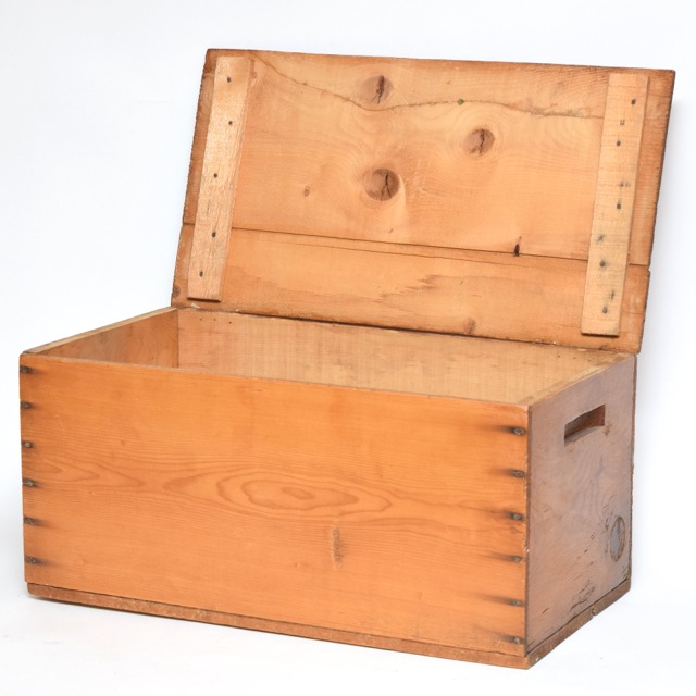 Vintage Pine Storage Box