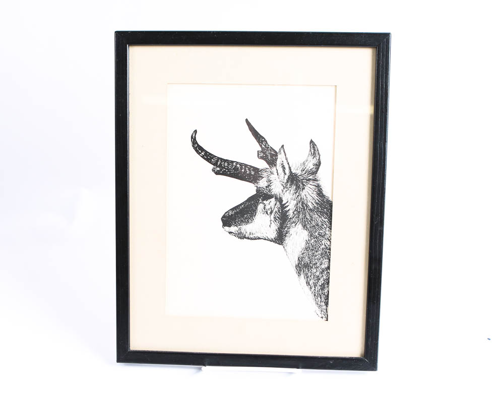 Collection of Lithographs of Woodland Creatures by Snow