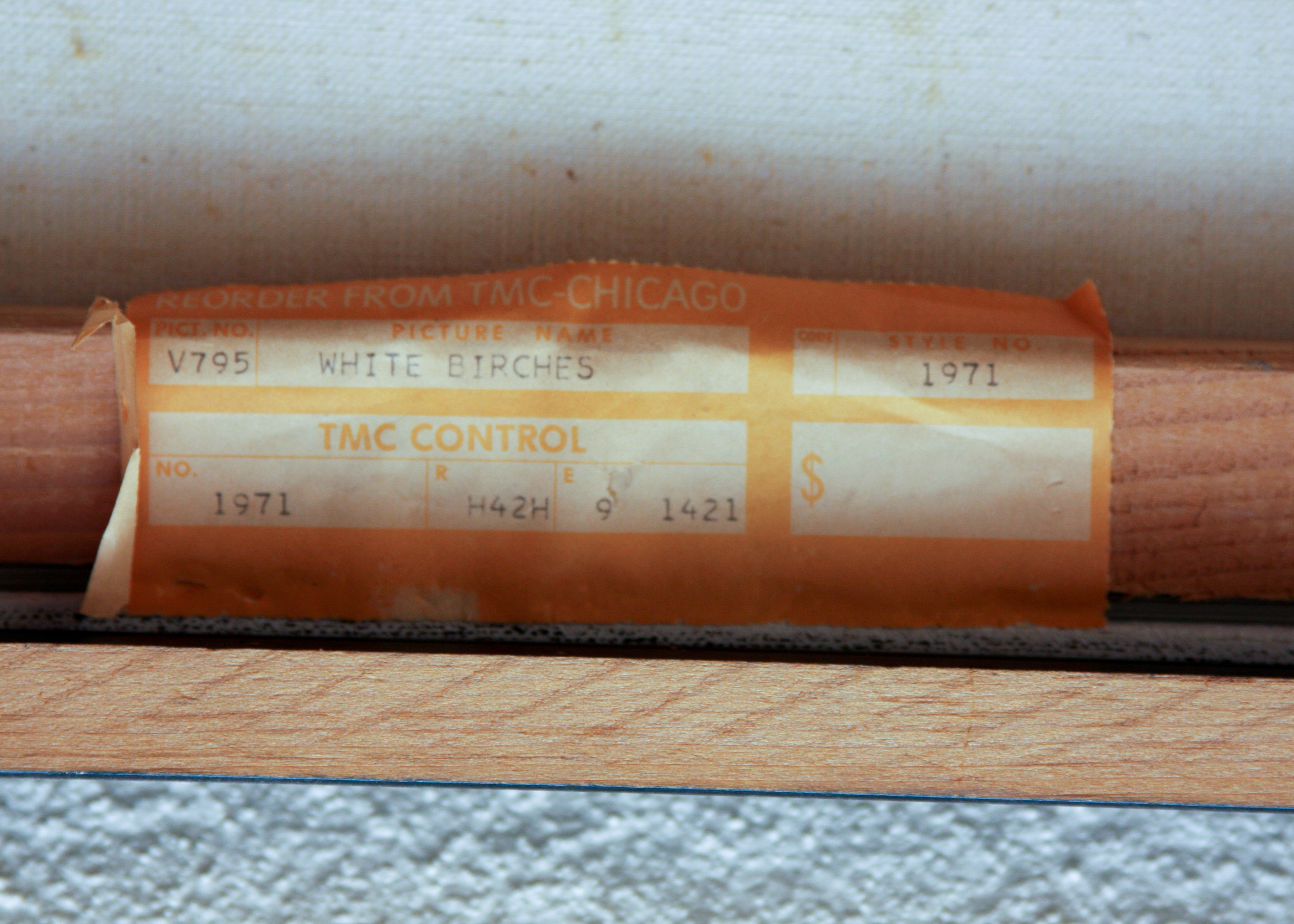 Murry Acrylic Painting "White Birches"