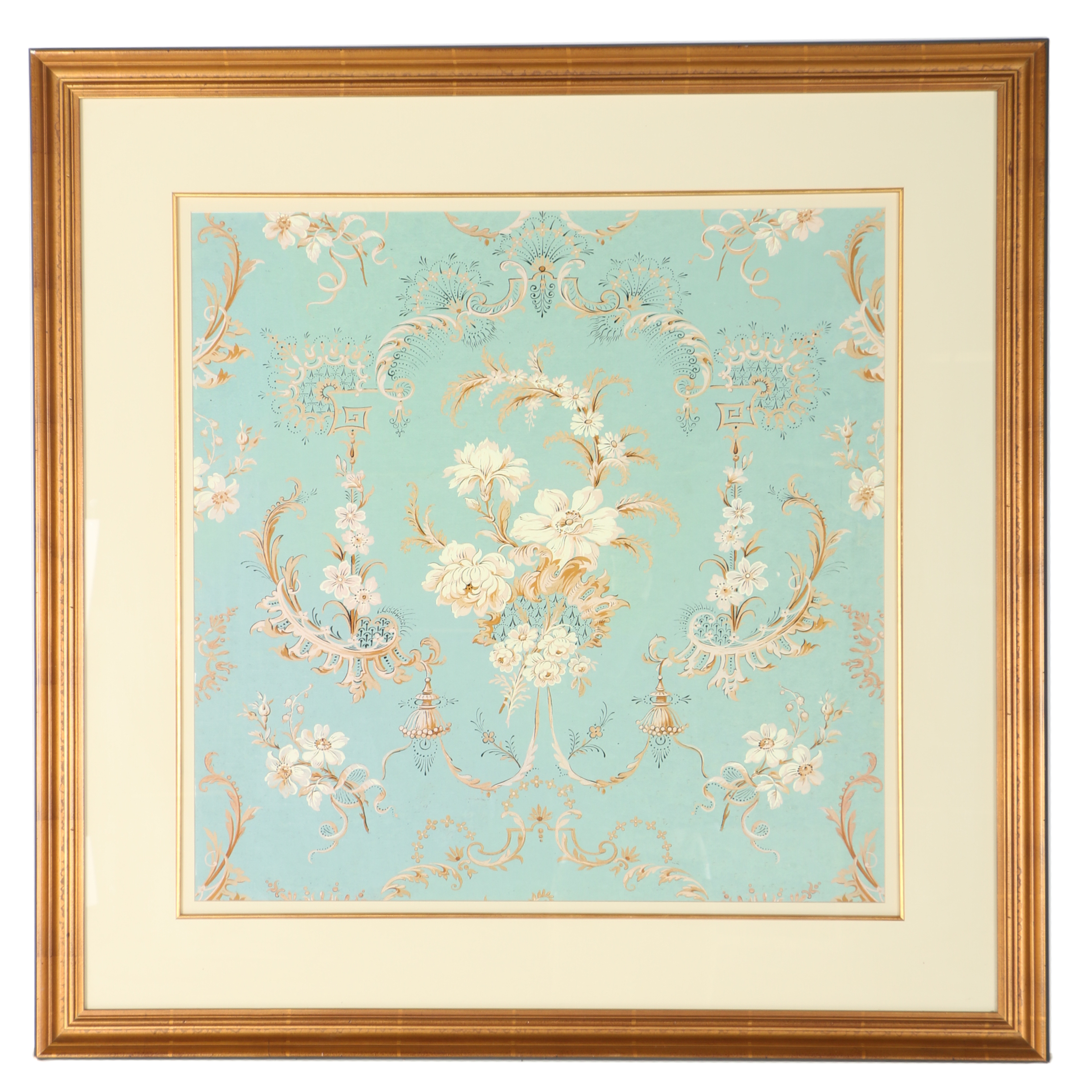 Offset Lithograph of Floral Pattern